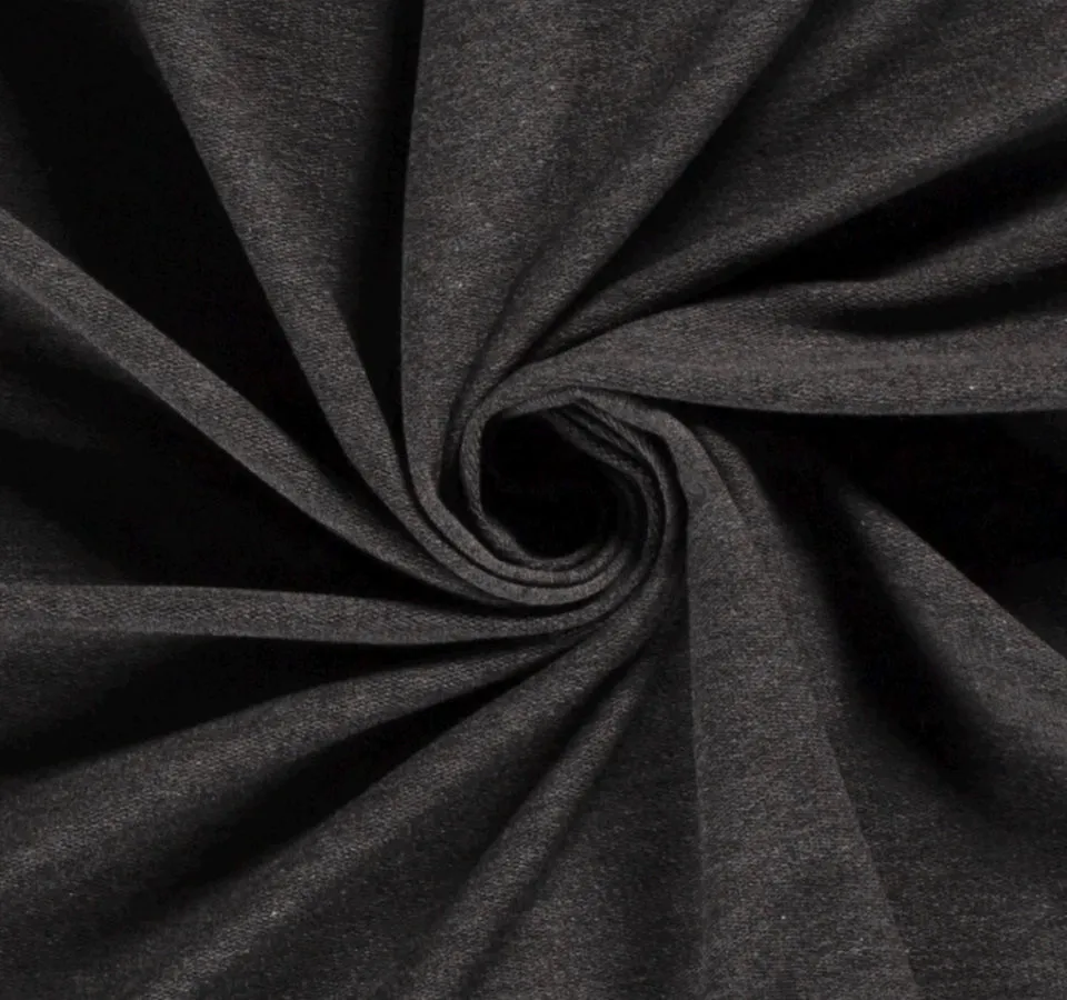 99CM BLACK REMNANT LOOP BACK FRENCH TERRY
