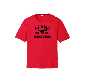 Alamo STUDENT-Adult Unisex Dri-Fit Shirt On-Demand Black Logo