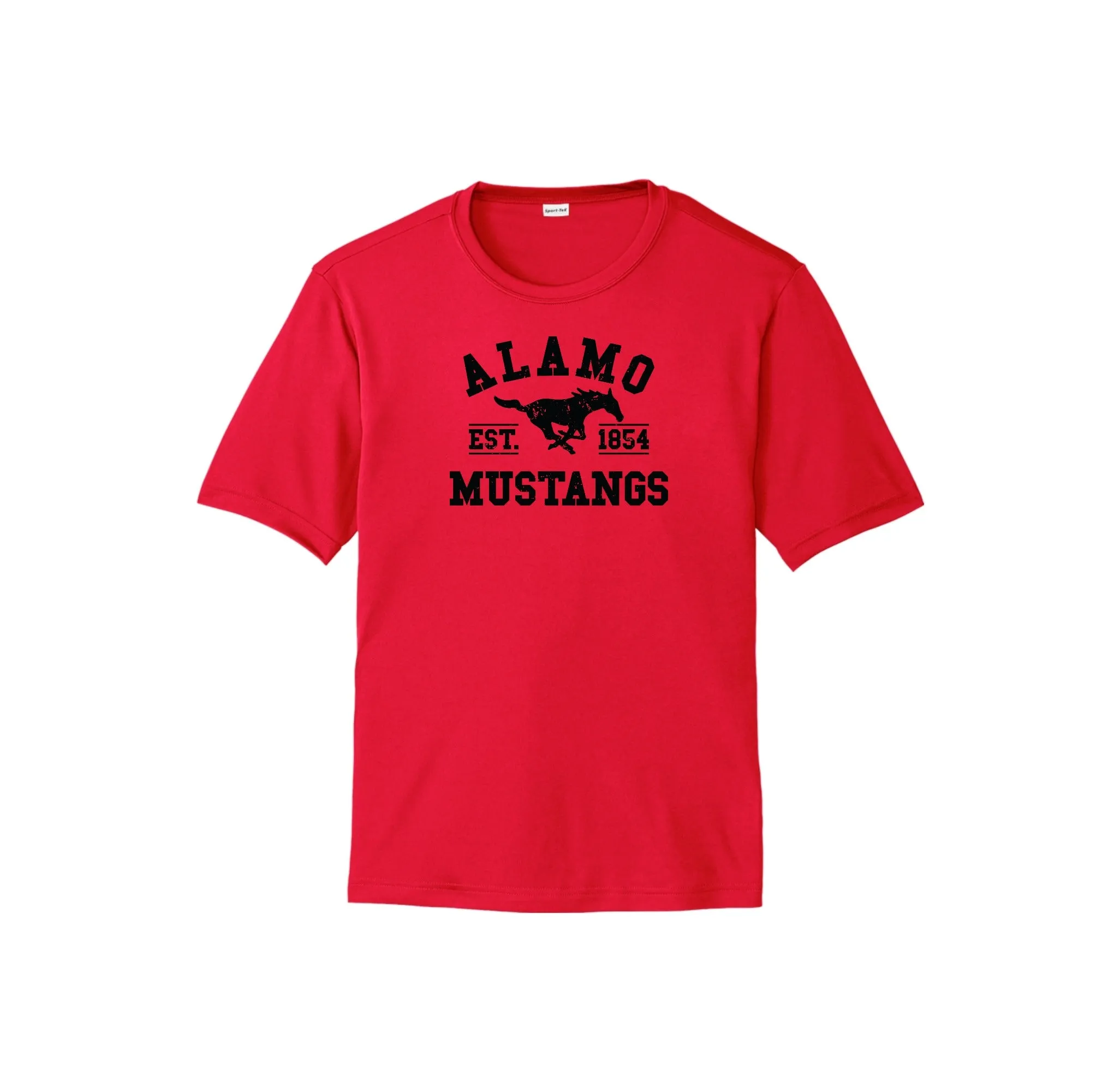 Alamo STUDENT-Adult Unisex Dri-Fit Shirt On-Demand Black Logo