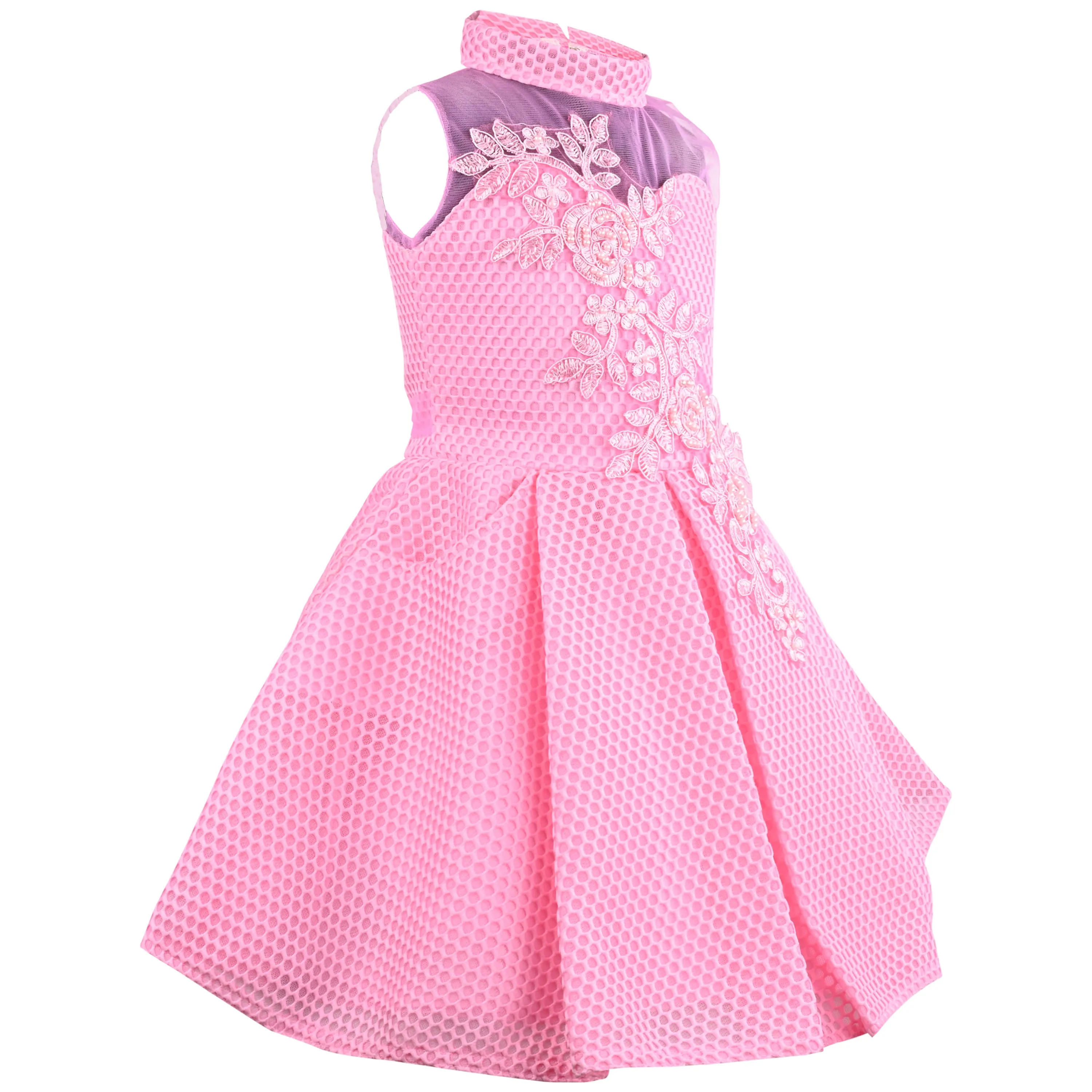 Baby Girls Pink Floral Party Dress