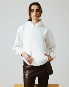 BASIC OVERSIZED HOODIE WHITE