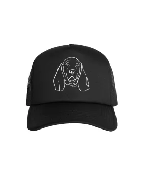 Basset Hound Foam Trucker Cap