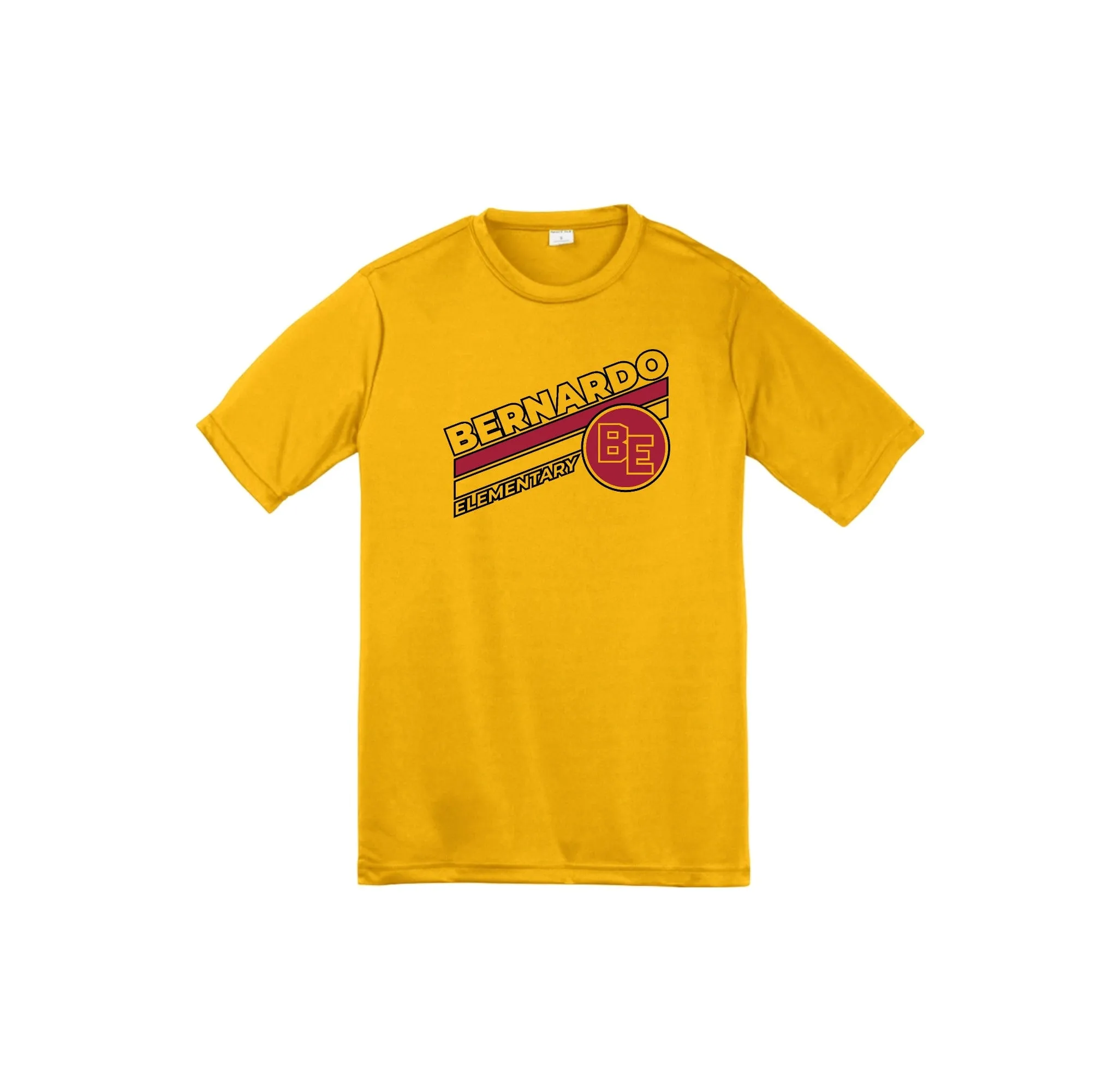 Bernardo Elementary-Youth Unisex Dri-Fit Shirt Stripe Logo
