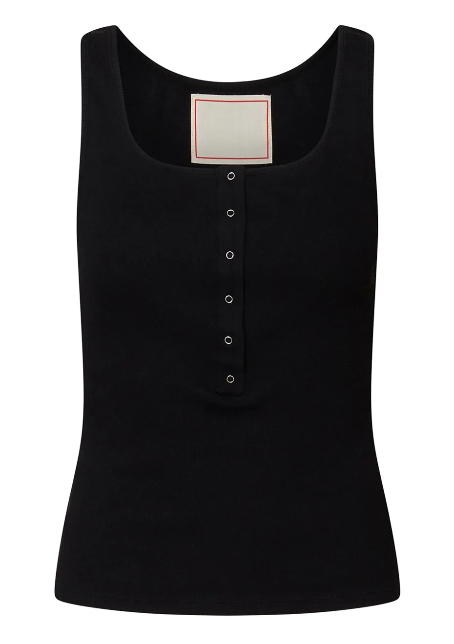 Black Kate Ribbed Top