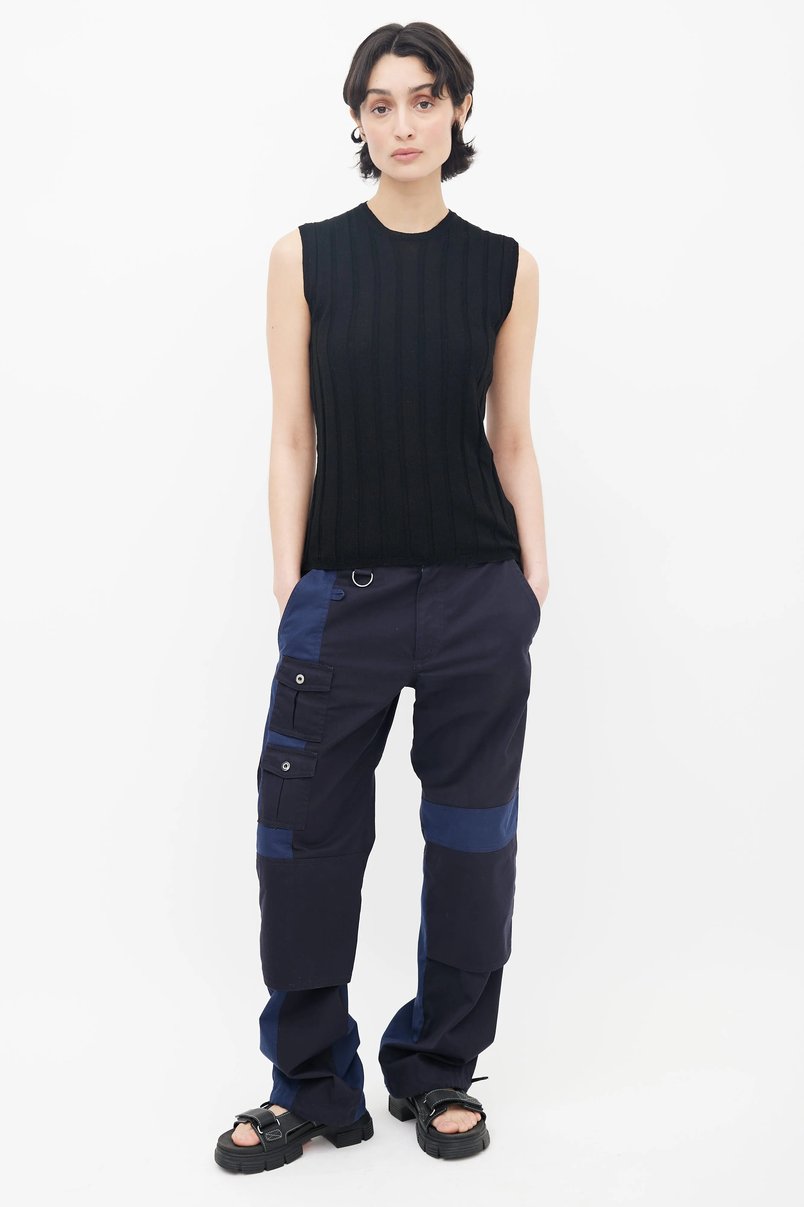 Black Rib Knit Tank