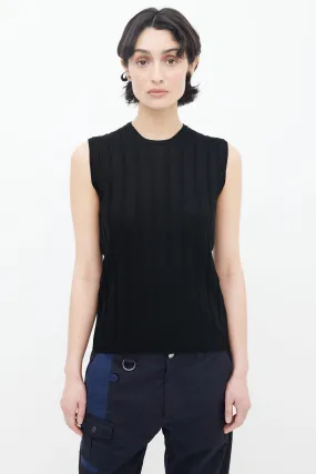 Black Rib Knit Tank