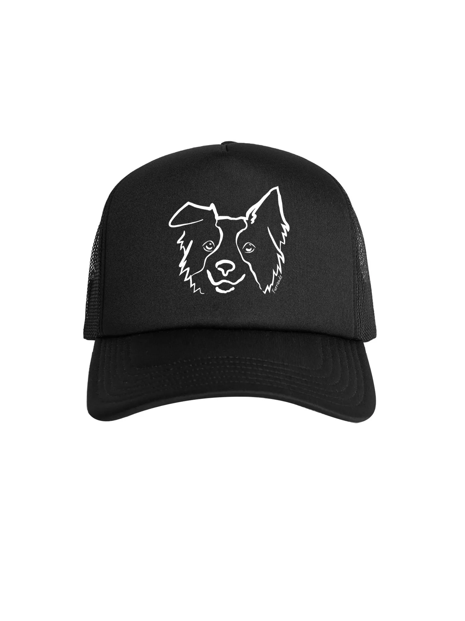 Border Collie Foam Trucker Cap