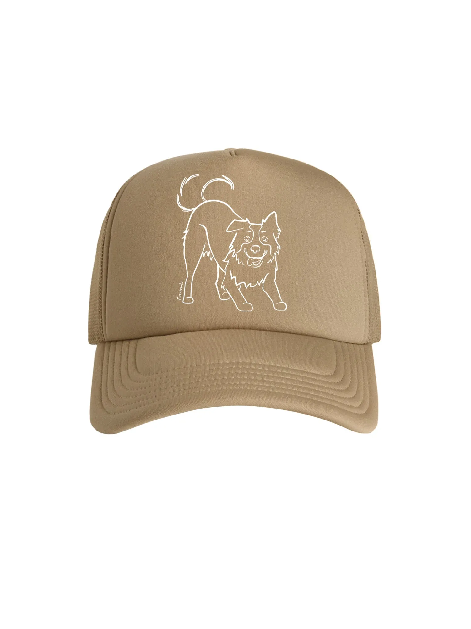 Border Collie Foam Trucker Cap