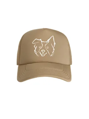 Border Collie Foam Trucker Cap