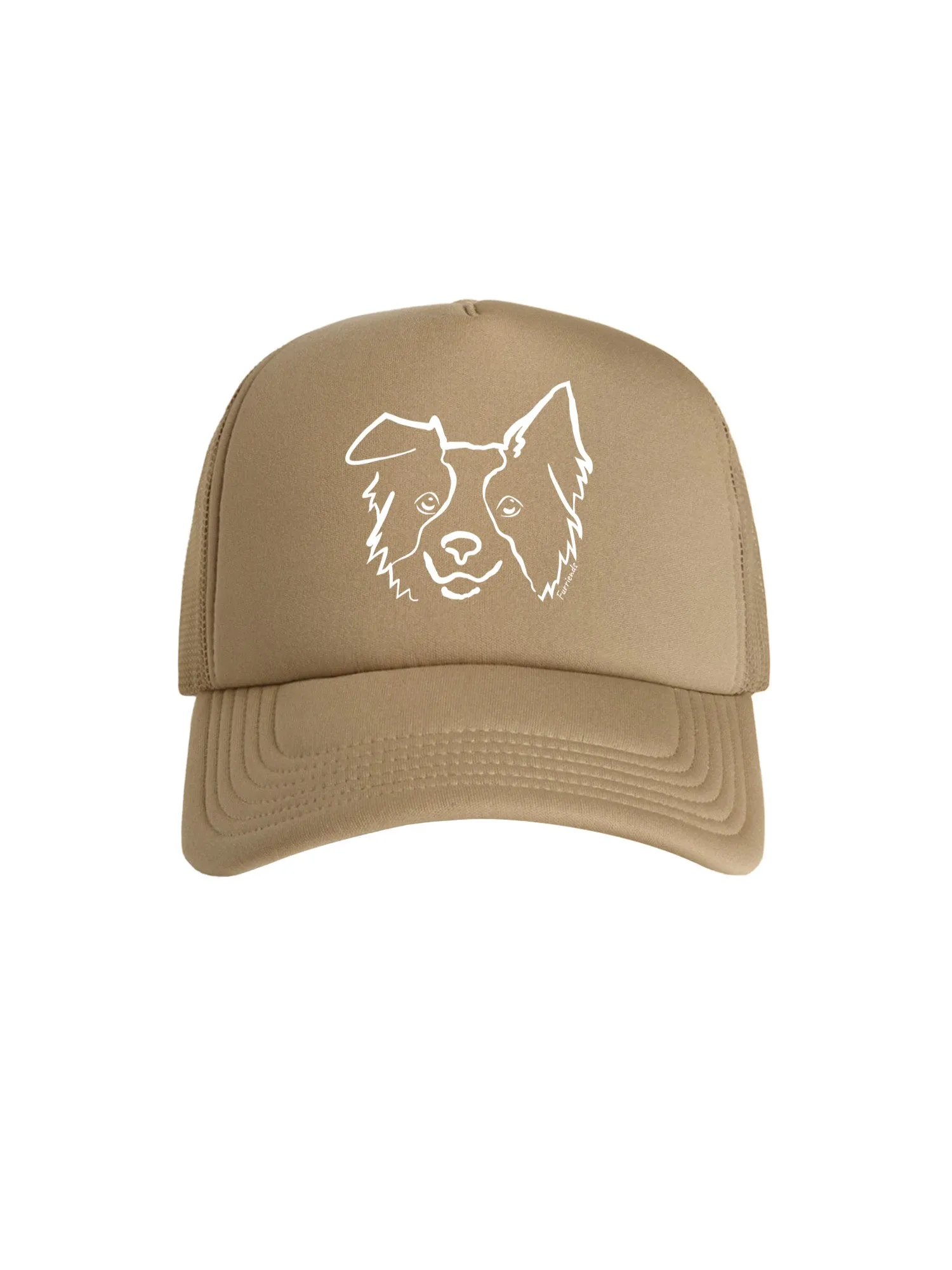 Border Collie Foam Trucker Cap
