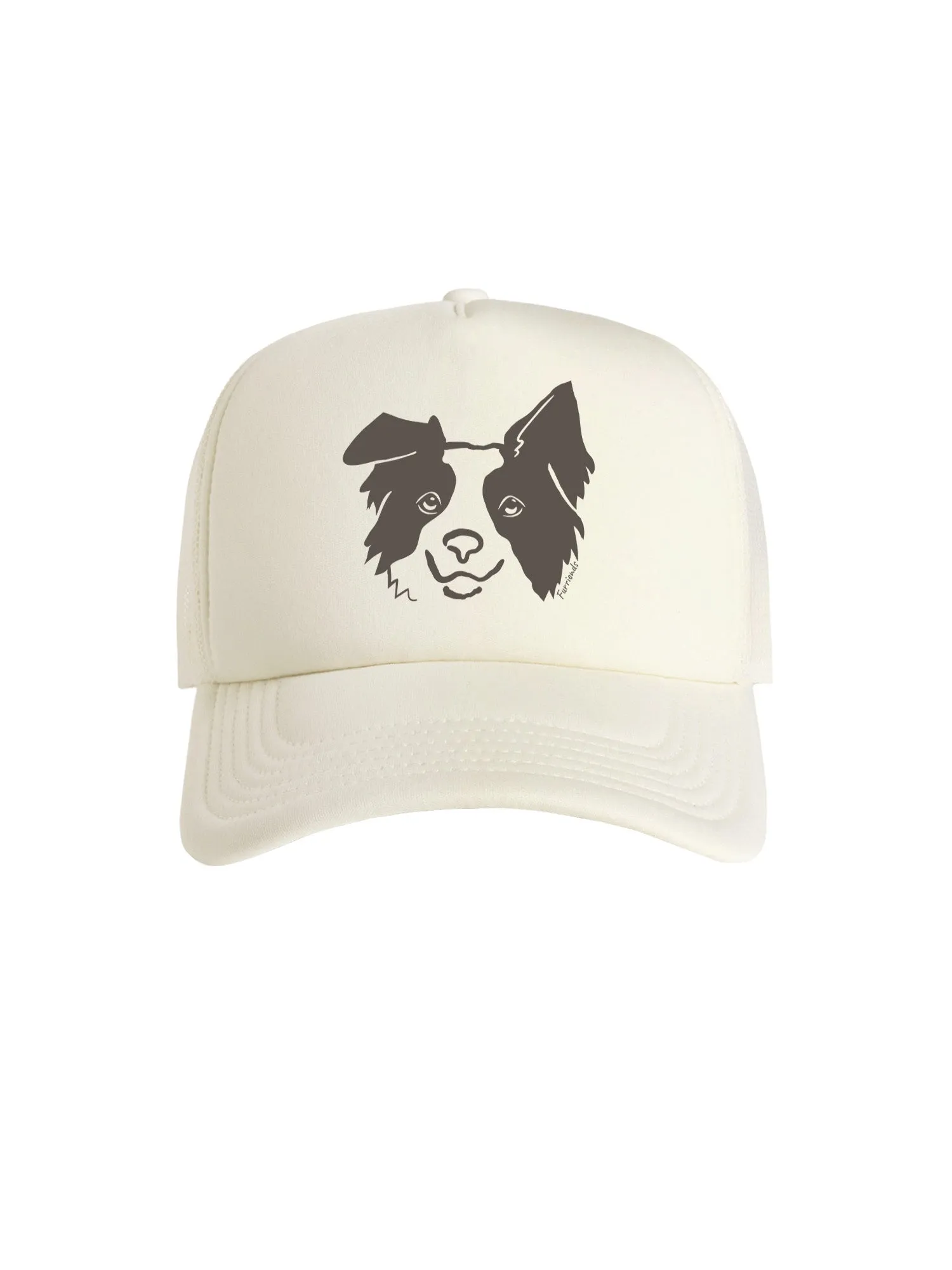 Border Collie Foam Trucker Cap