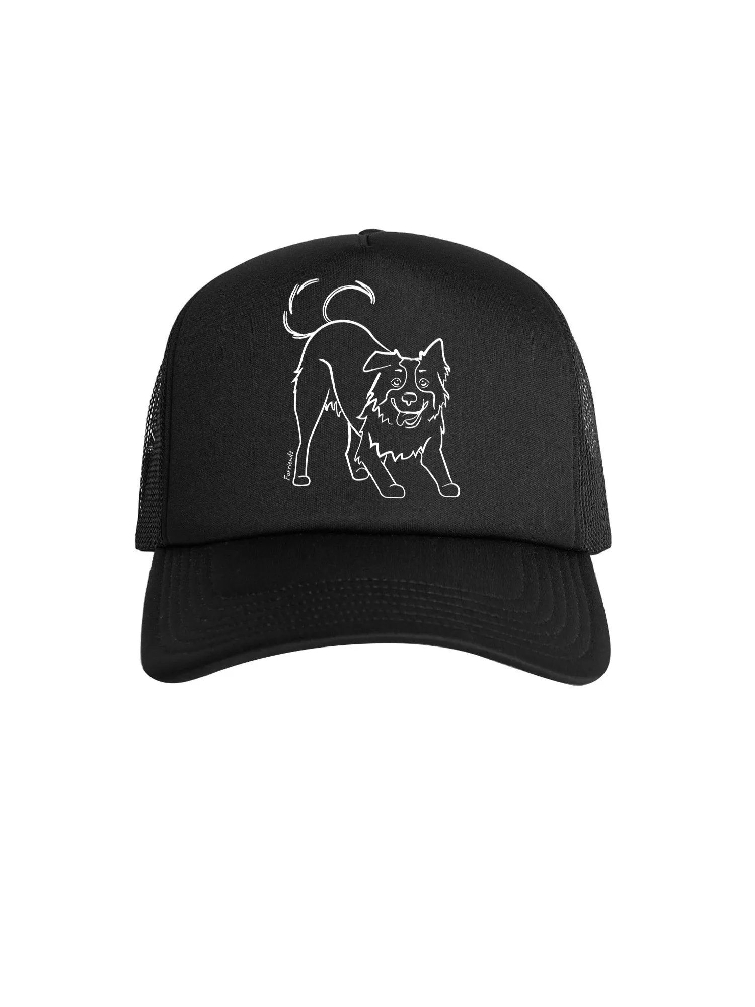Border Collie Foam Trucker Cap