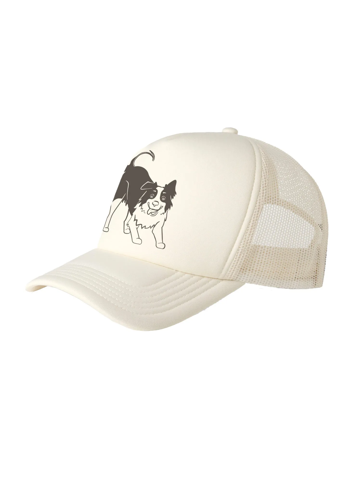Border Collie Foam Trucker Cap