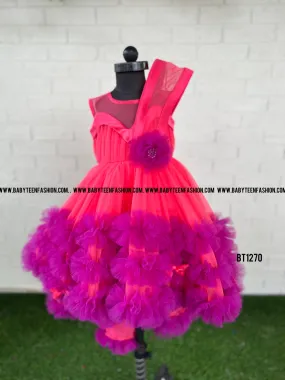 BT1270 Radiant Orchid Blossom Dress – Dazzle in Vibrance