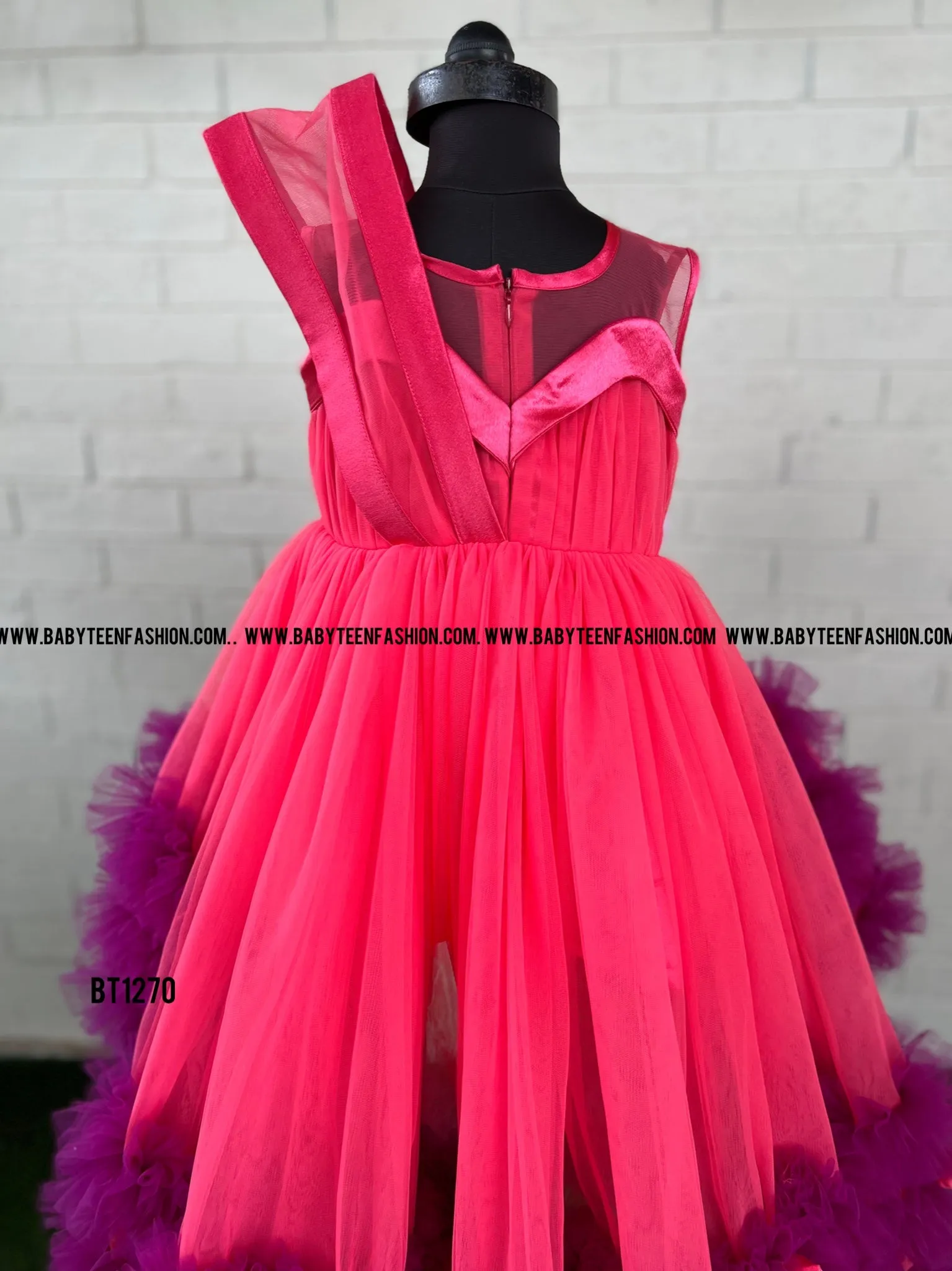 BT1270 Radiant Orchid Blossom Dress – Dazzle in Vibrance