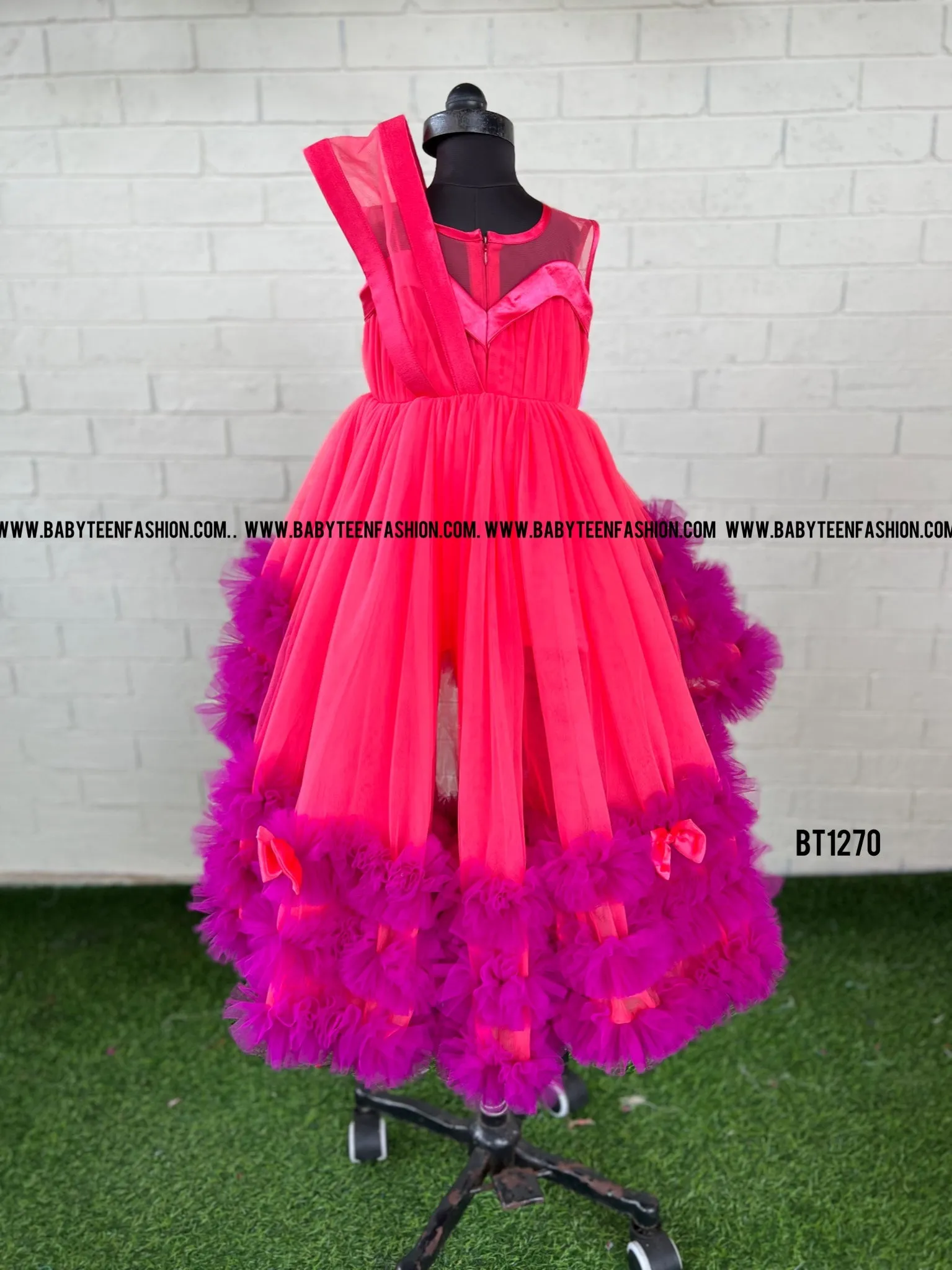BT1270 Radiant Orchid Blossom Dress – Dazzle in Vibrance