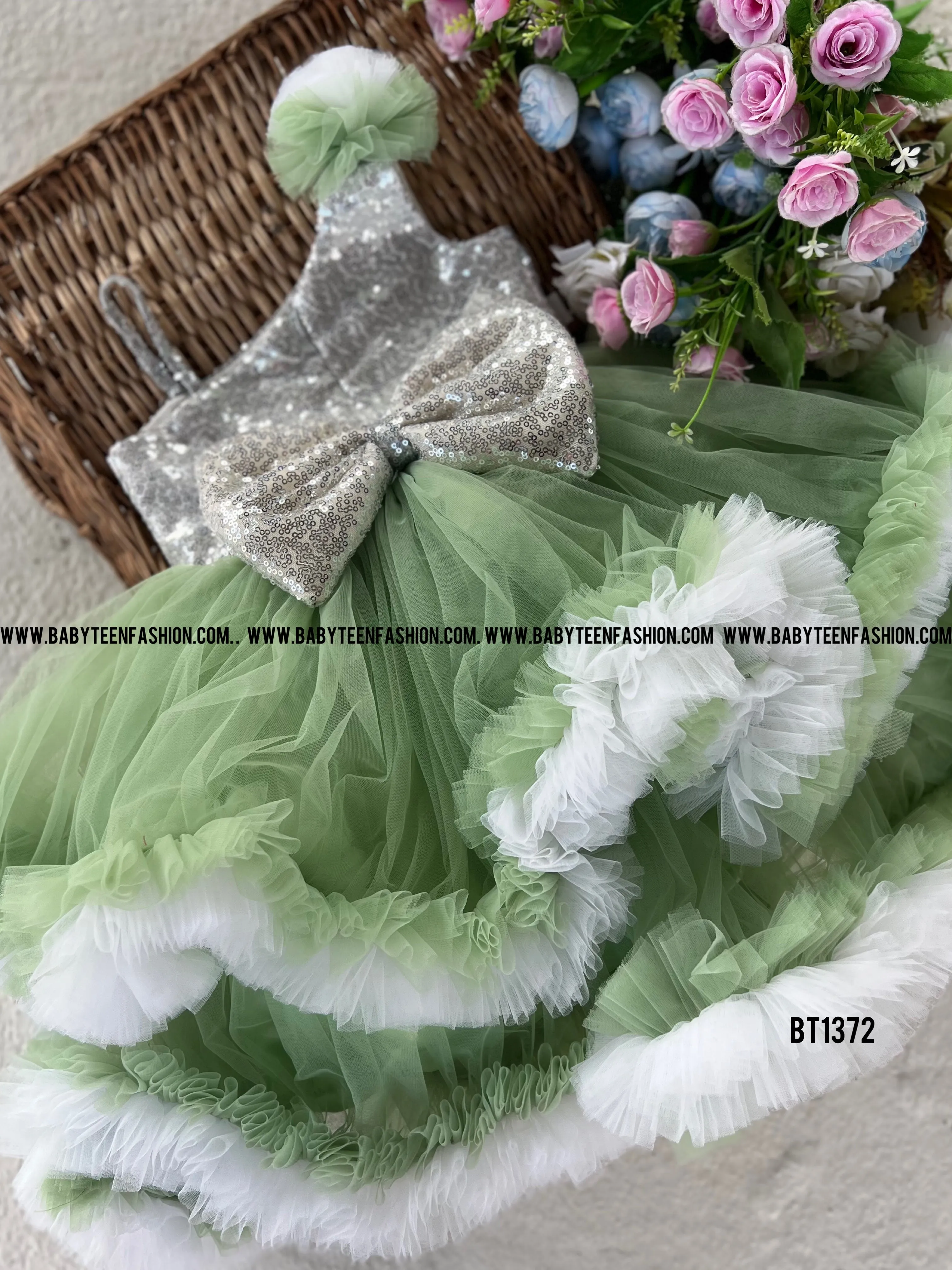 BT1372 Enchanted Garden Party Dress - Flourish in Unison!