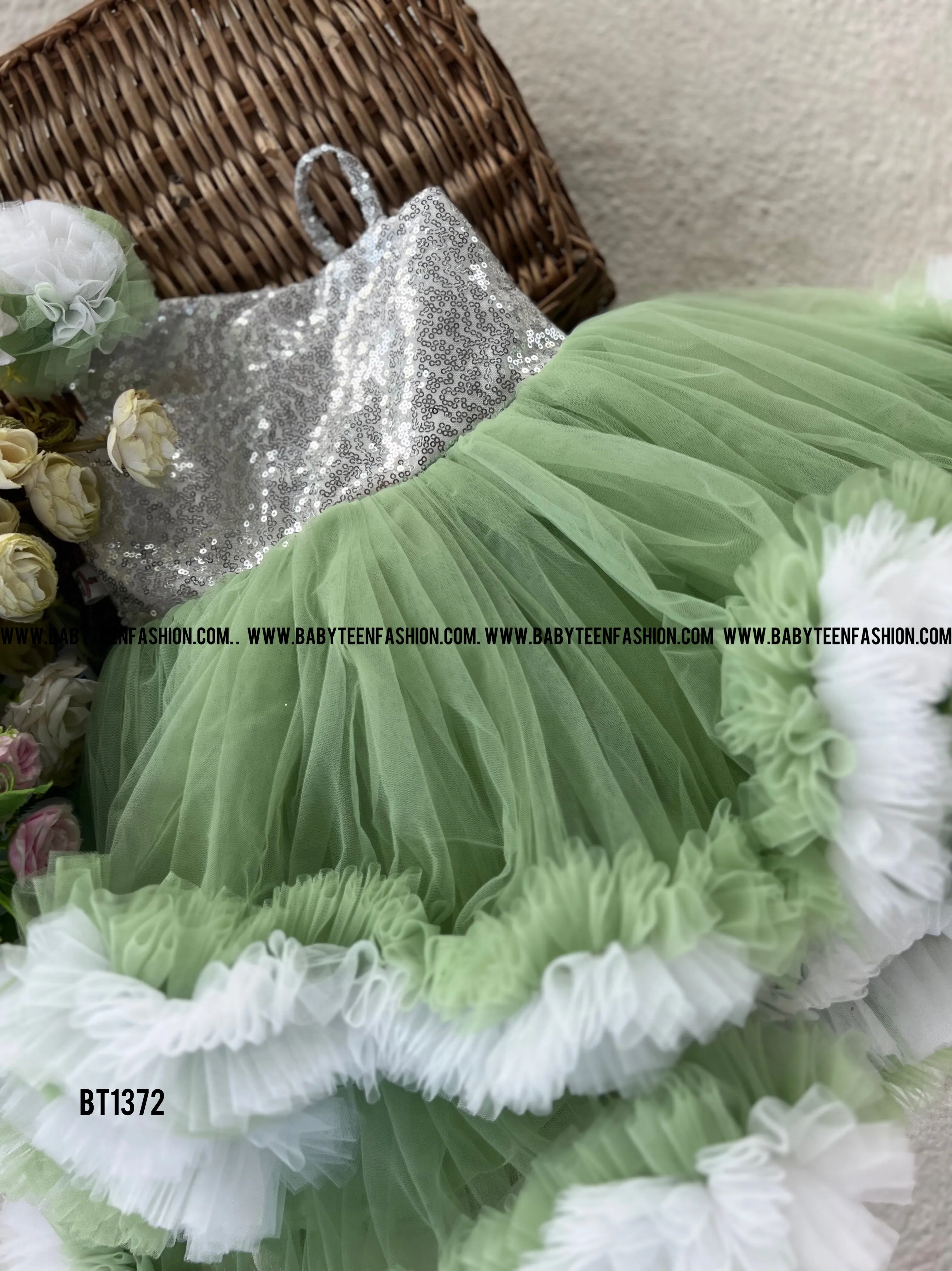 BT1372 Enchanted Garden Party Dress - Flourish in Unison!