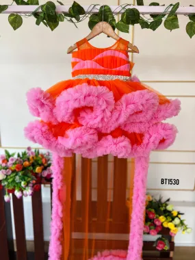 BT1530 Sunset Flora Fiesta Dress - Brighten the Party with Blooms!