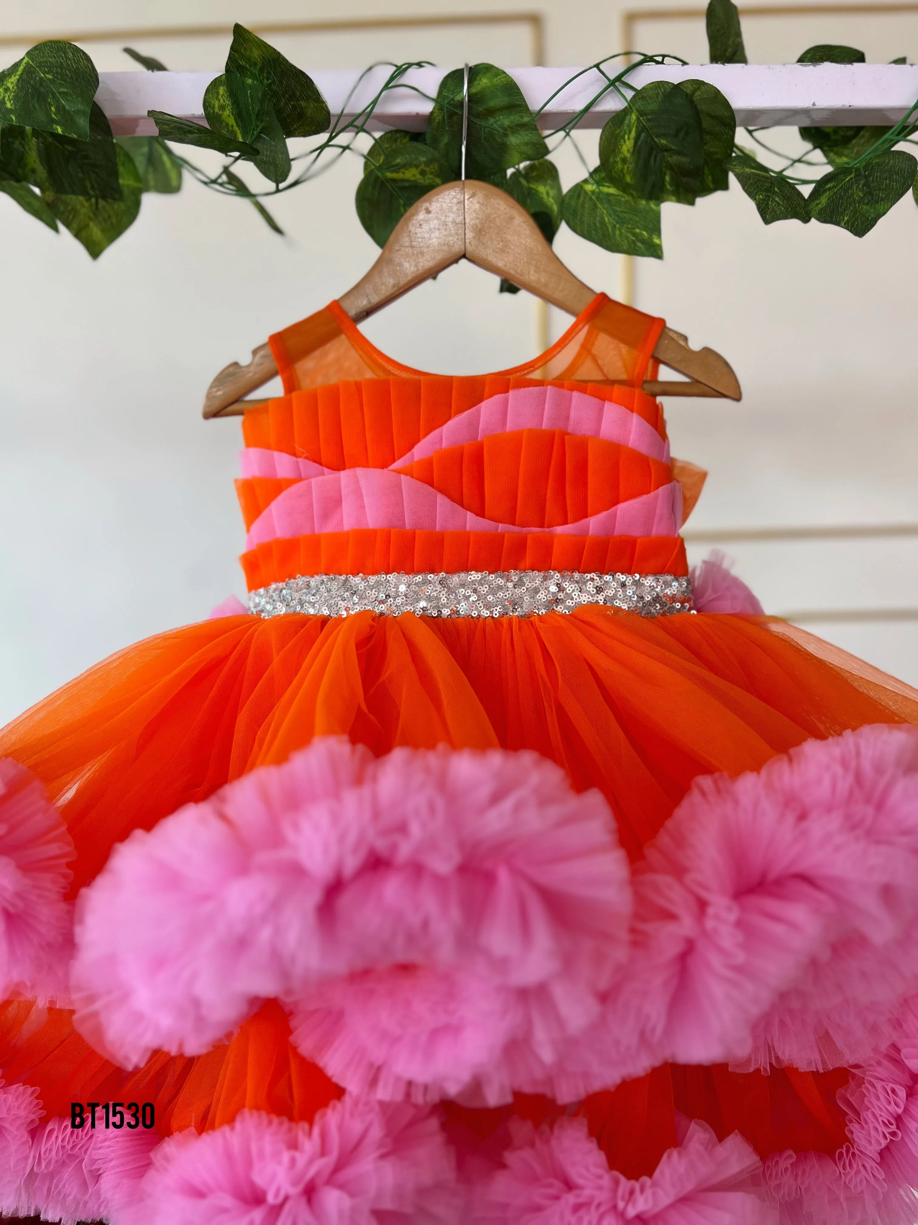 BT1530 Sunset Flora Fiesta Dress - Brighten the Party with Blooms!