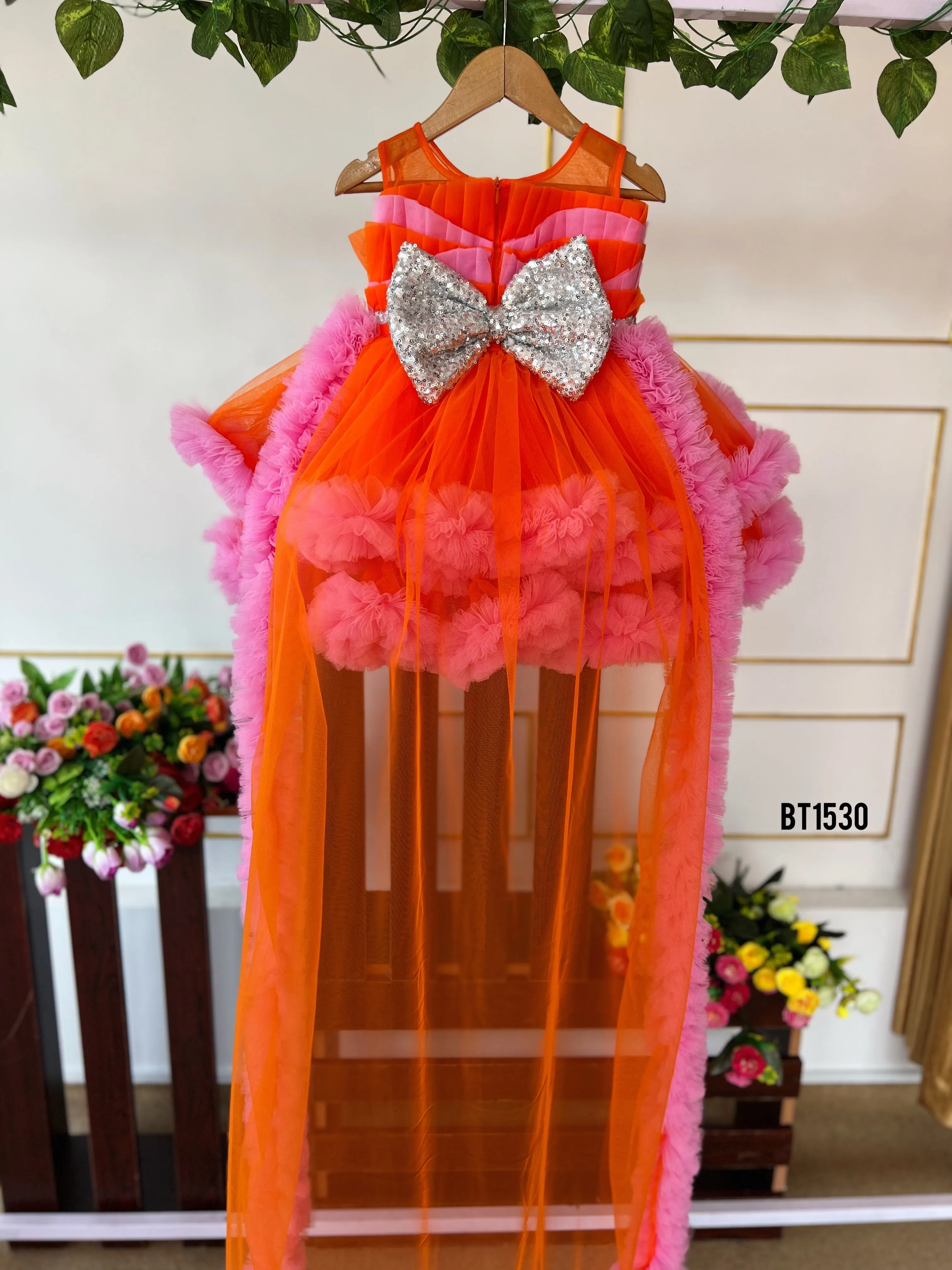 BT1530 Sunset Flora Fiesta Dress - Brighten the Party with Blooms!
