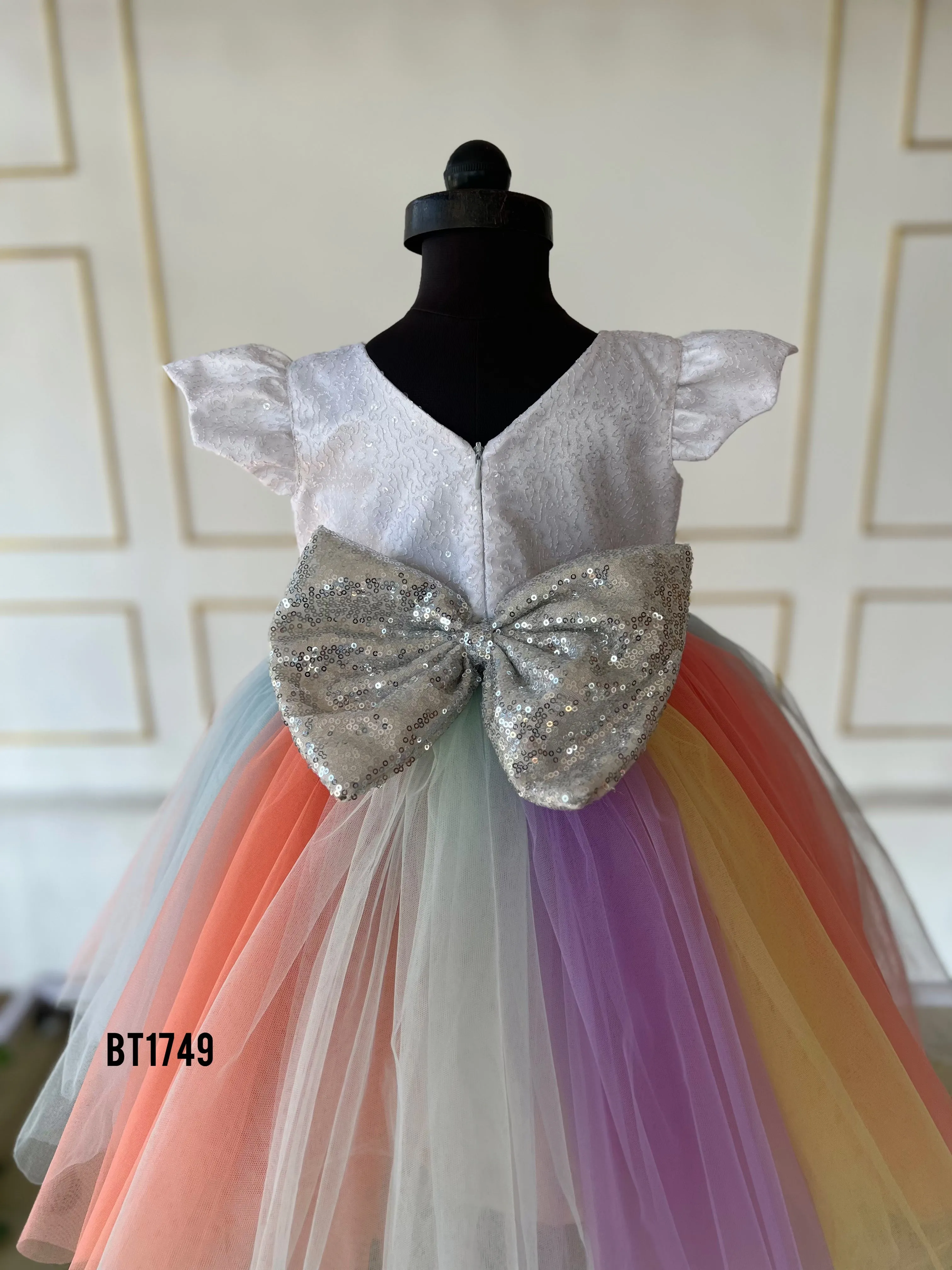 BT1749 Rainbow Whimsy Dress - Your Little One's Dream in Colors