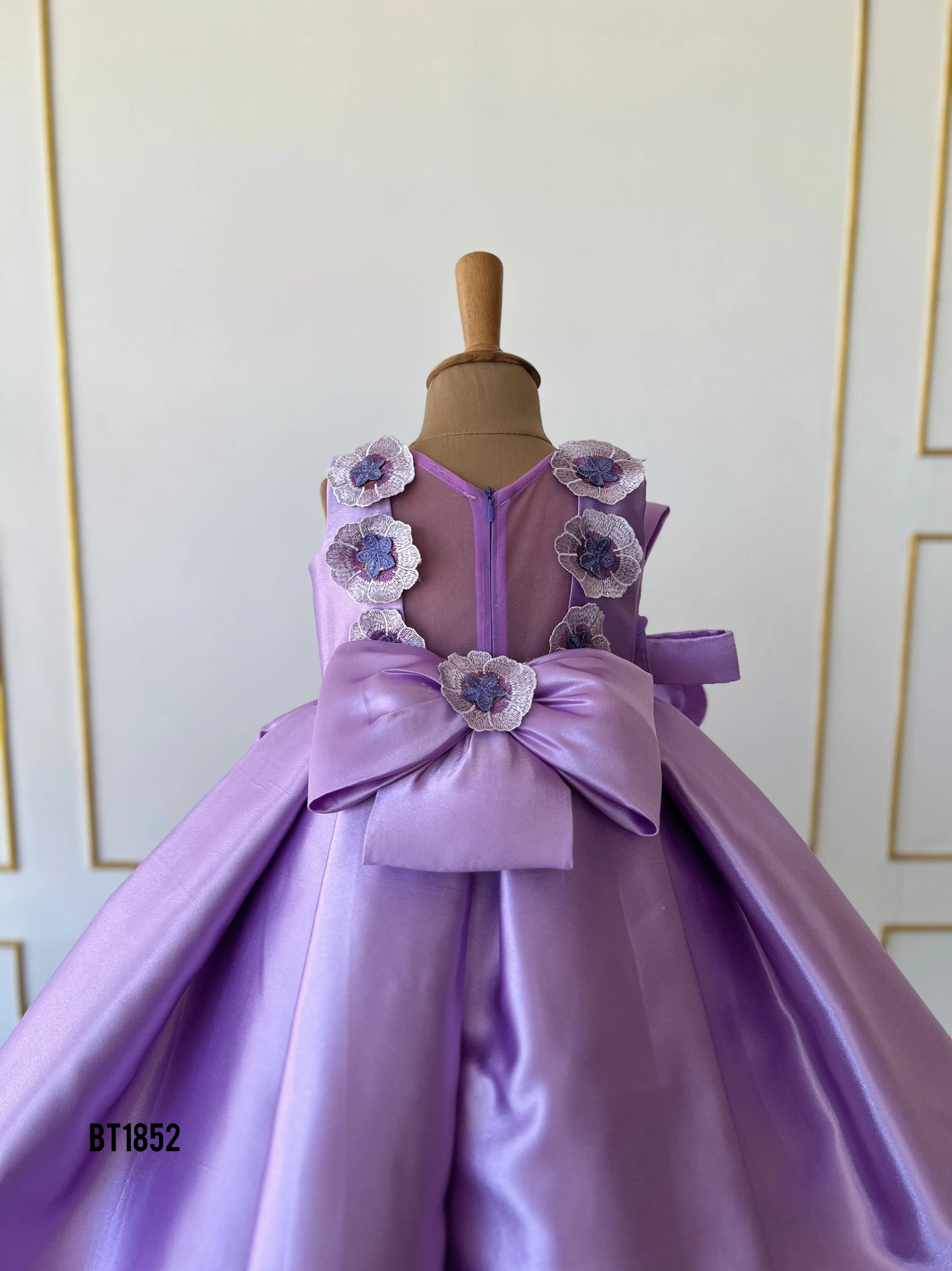 BT1852 Lavender Elegance Gown - Enchanting Whirls of Purple Splendor!