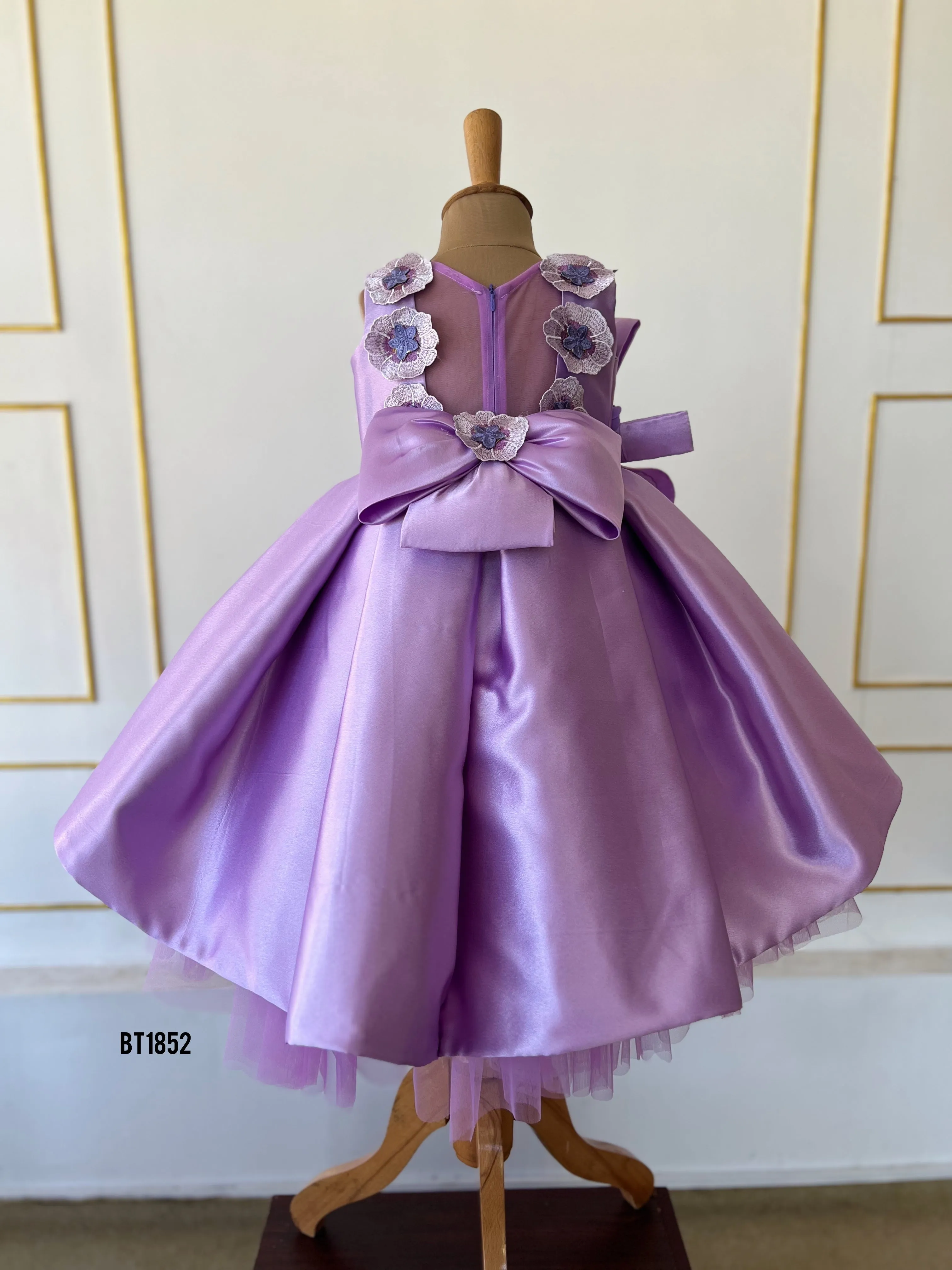 BT1852 Lavender Elegance Gown - Enchanting Whirls of Purple Splendor!
