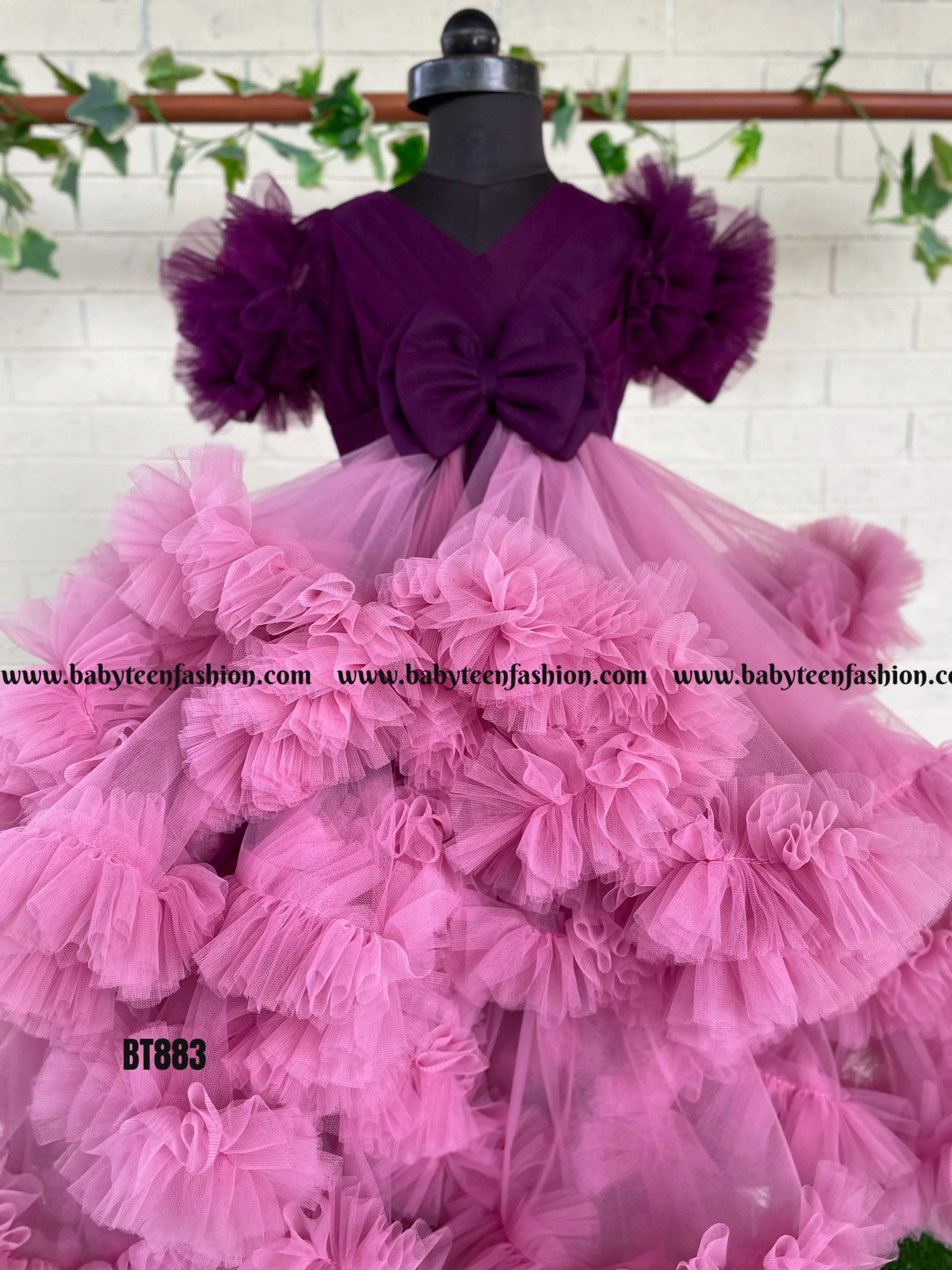 BT883 Plum Perfection Blossom in a Vision of Violet Elegance