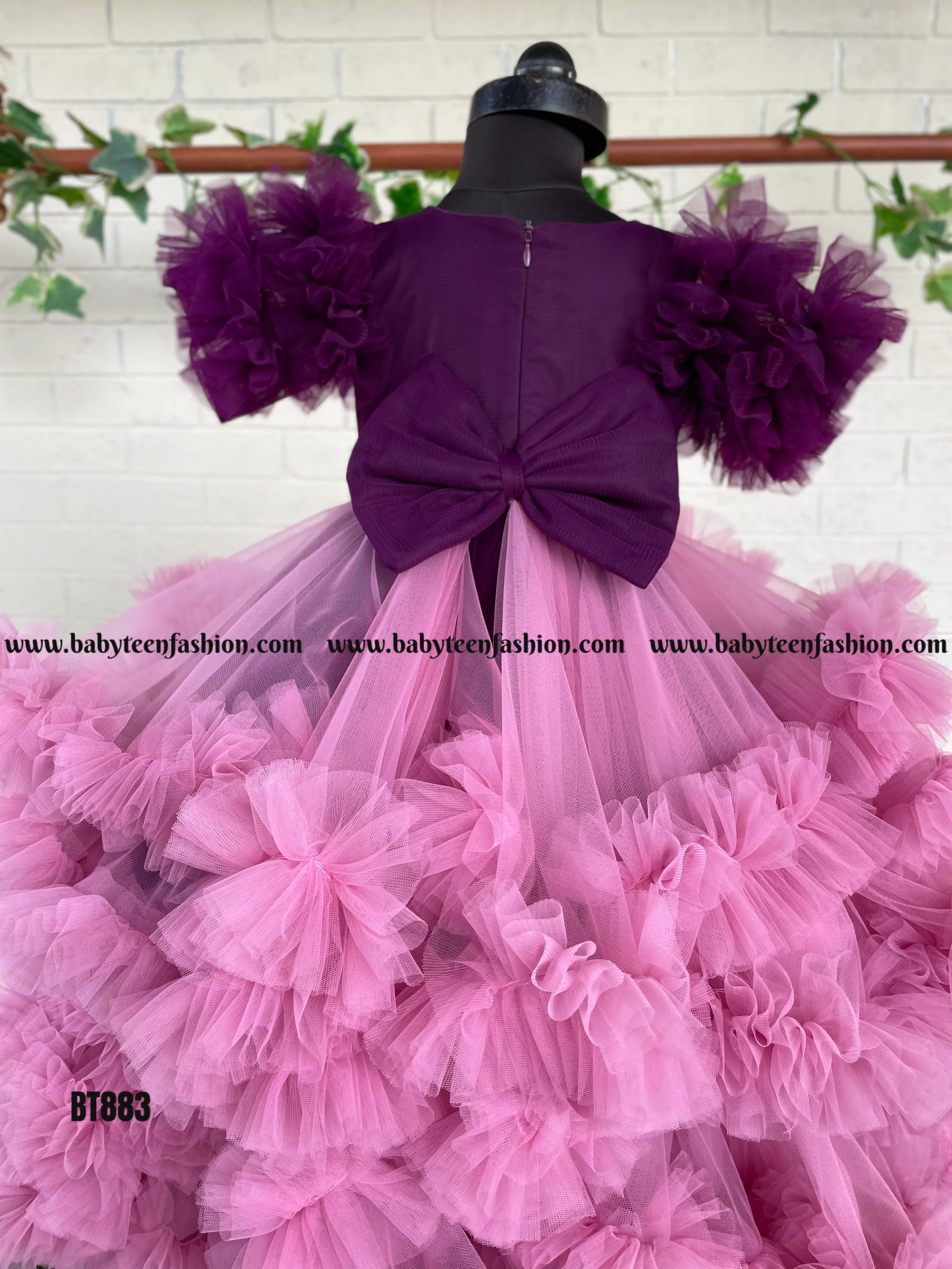 BT883 Plum Perfection Blossom in a Vision of Violet Elegance