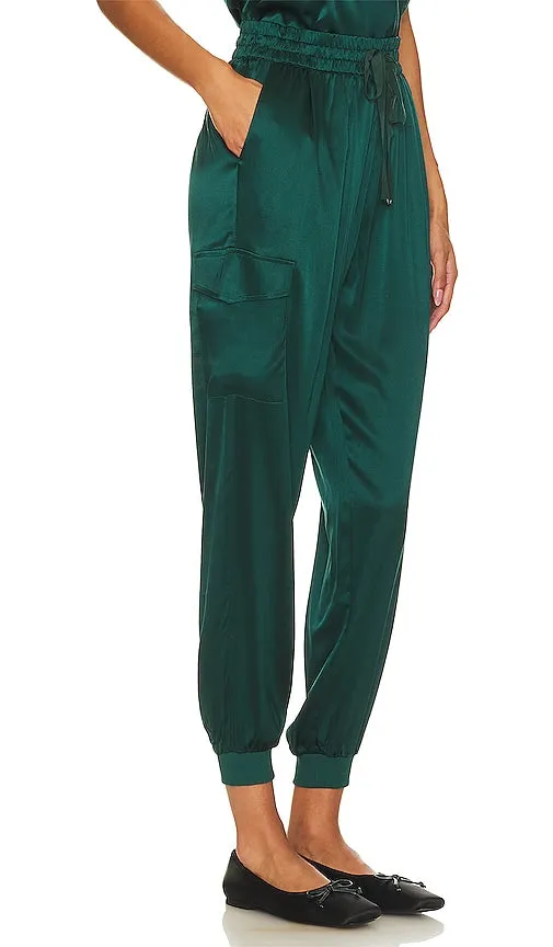 CAMI NYC Elsie Pant in Dark Green
