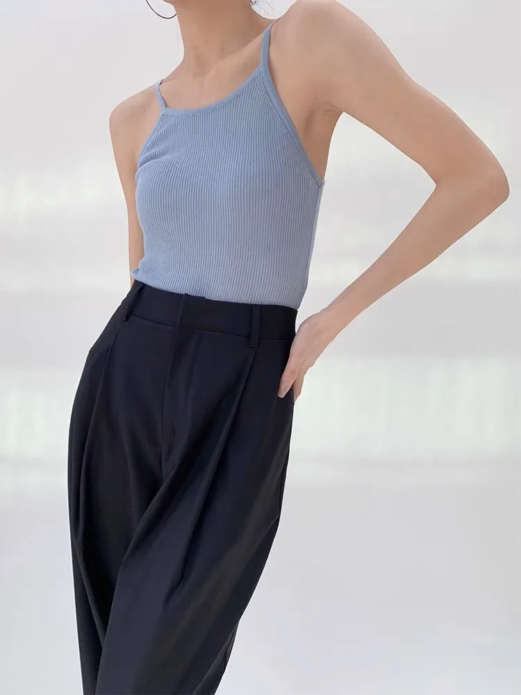 Cami   Open Cardigan Set in Blue
