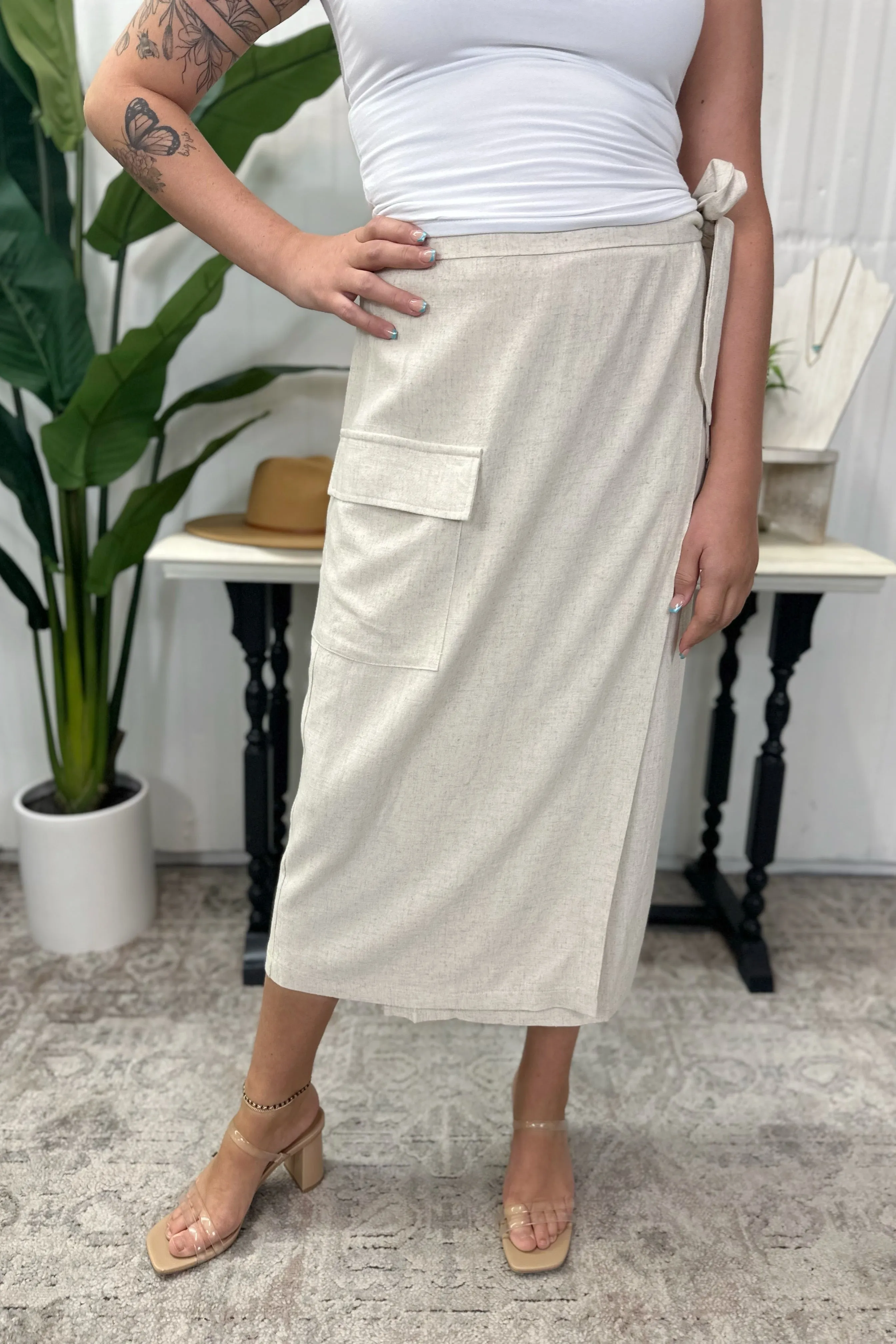 CARGO WRAP SKIRT