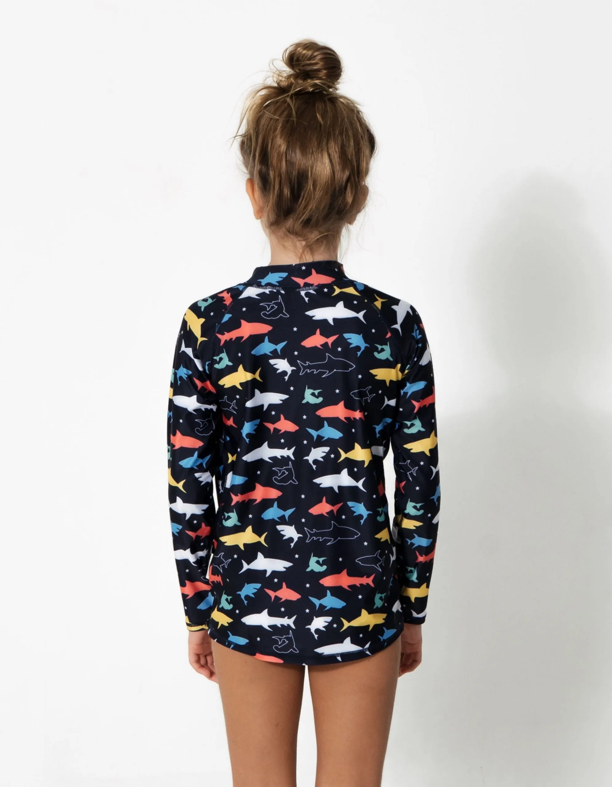 Colourful Sharks Rash Guard