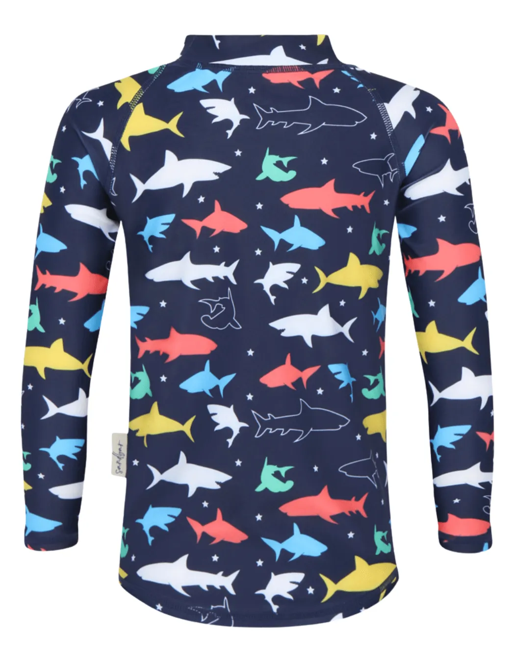 Colourful Sharks Rash Guard