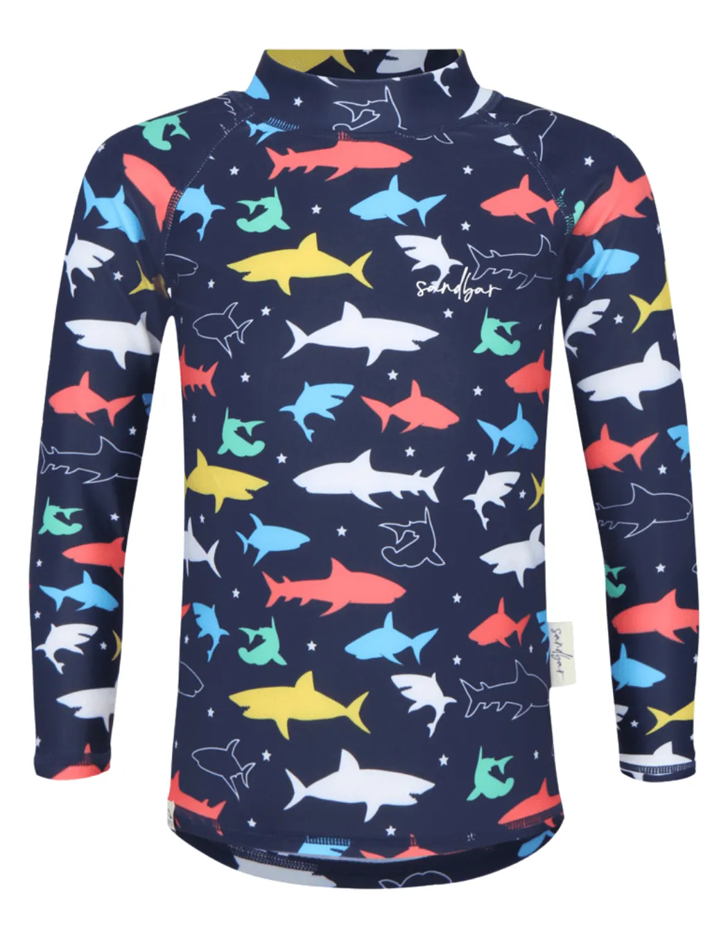 Colourful Sharks Rash Guard