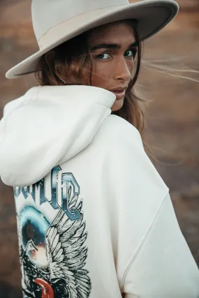 Cosmic Riders hoodie | off white