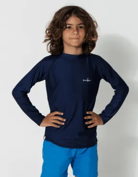 Deep Ocean Blue Rash Guard