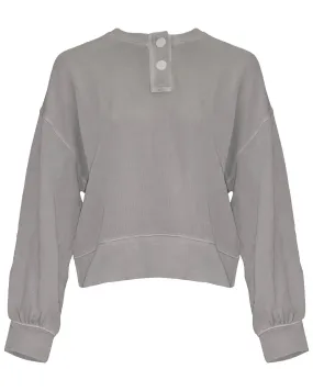  Waffle-Knit Henley Short Sleeve Shirts