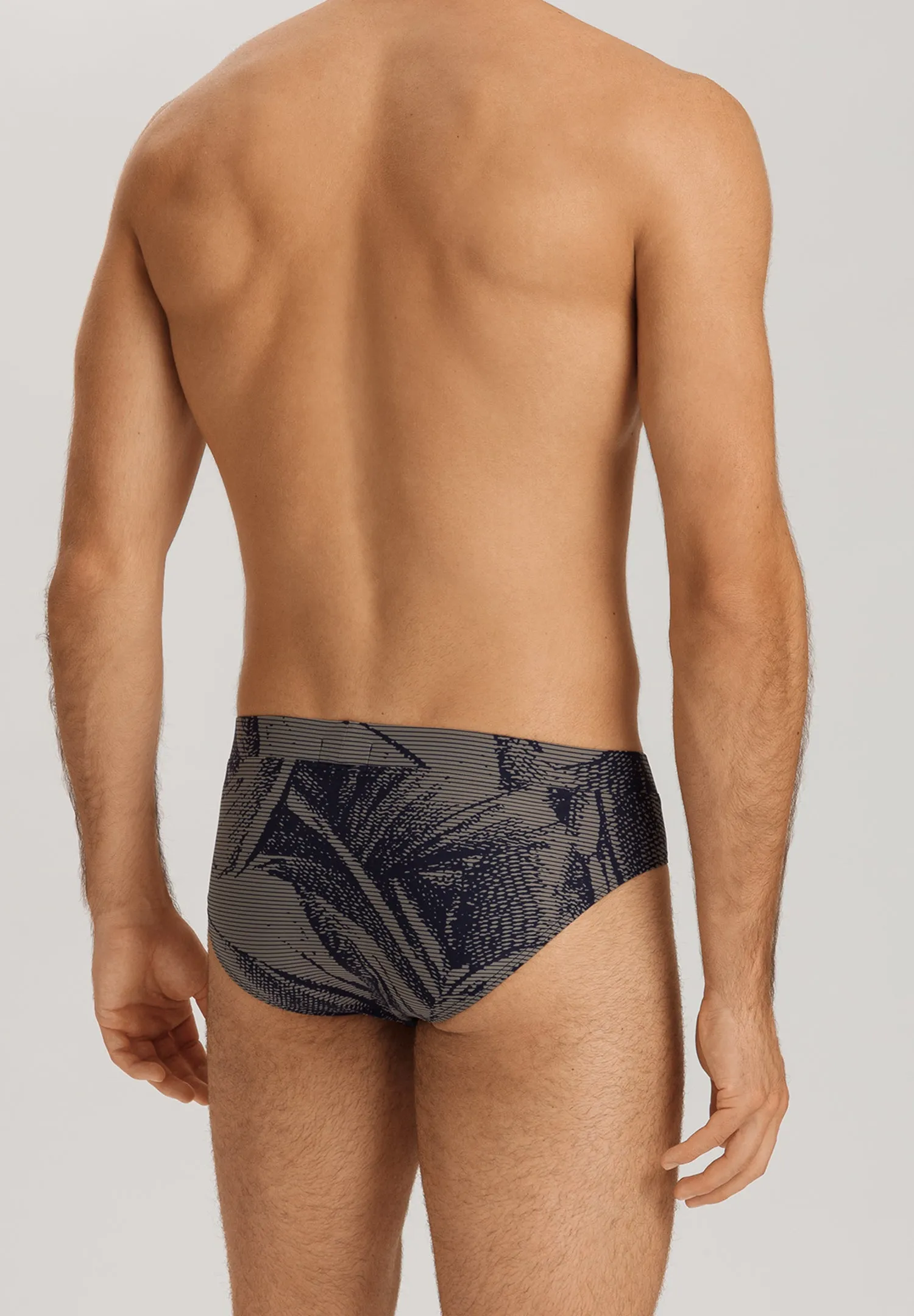 Fancy Micro Quick Dry Briefs | Striped Palm Print 73124-3015