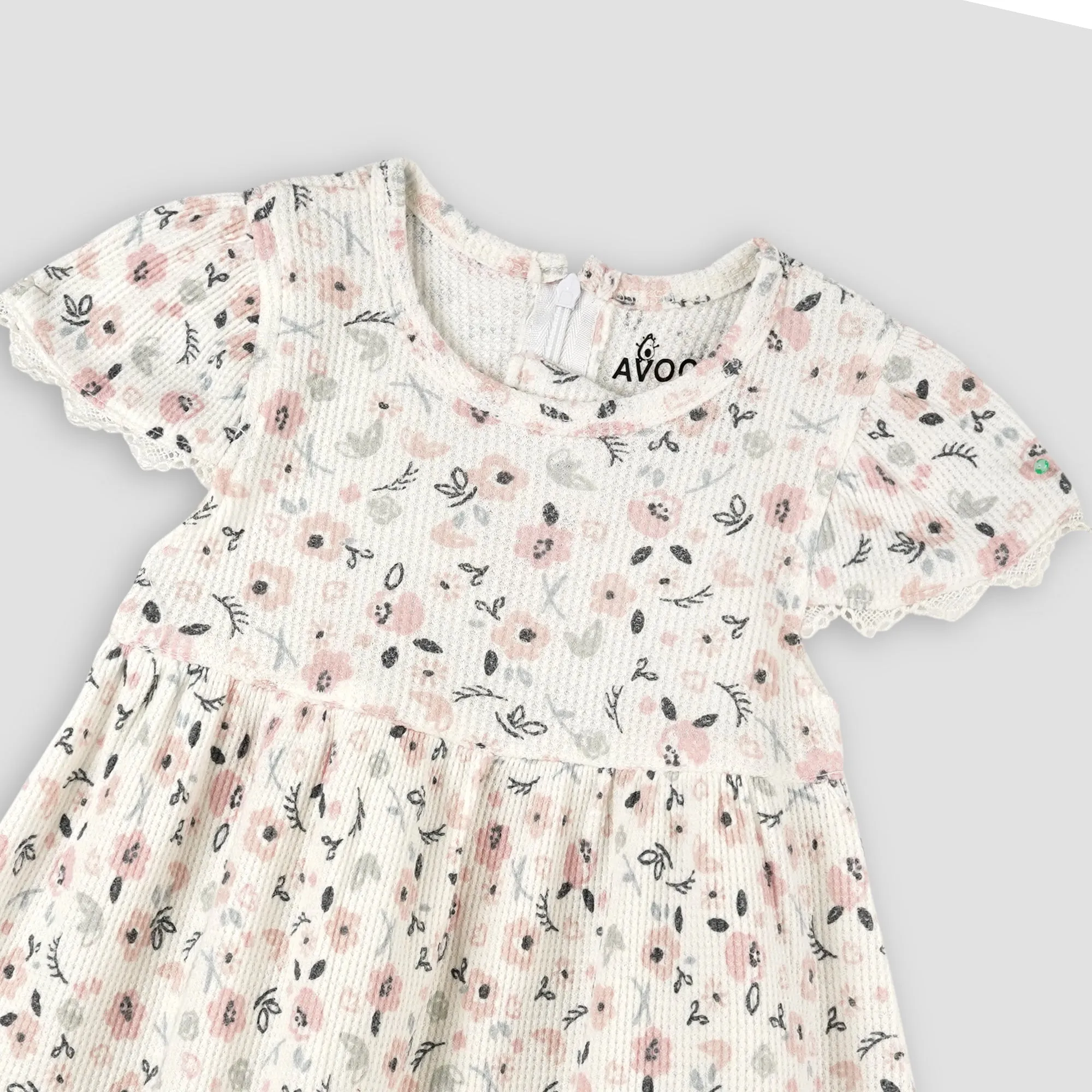 Floral Elegance Lace Frock