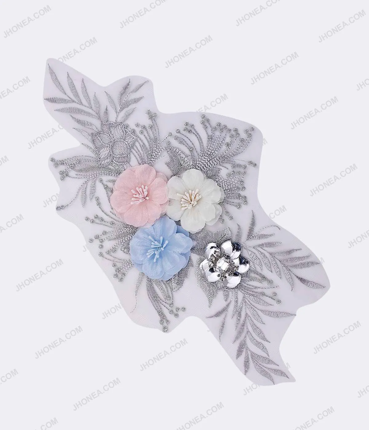 Floral Embroidery Patches for Baby Frocks/Gowns