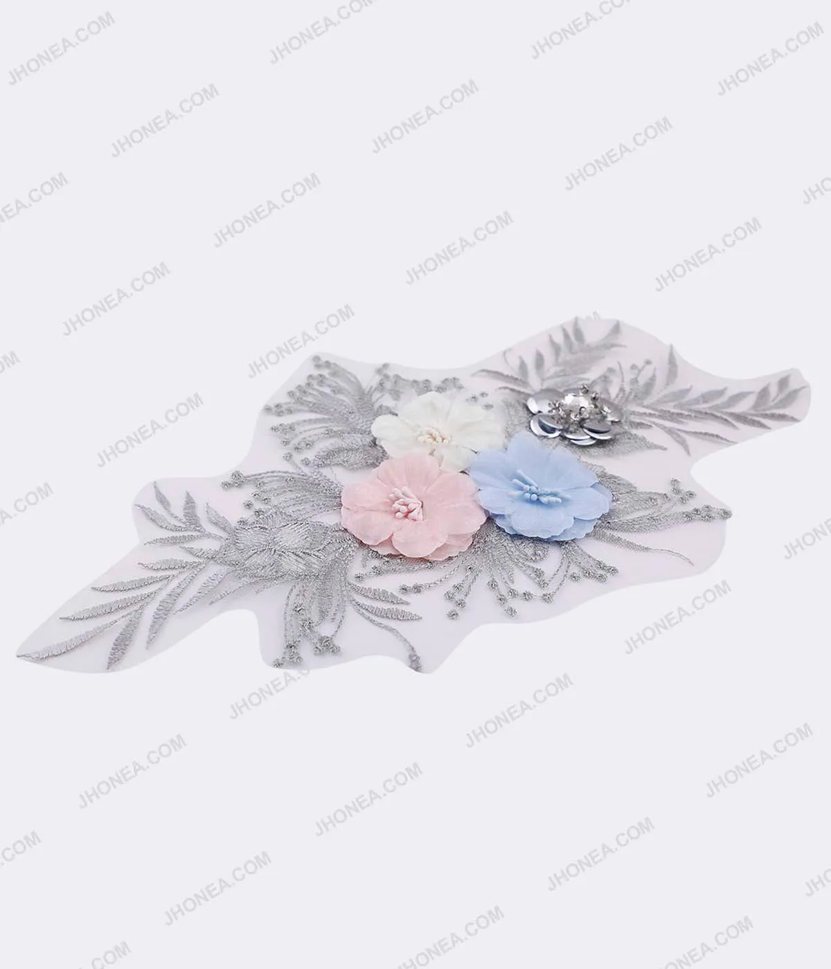 Floral Embroidery Patches for Baby Frocks/Gowns
