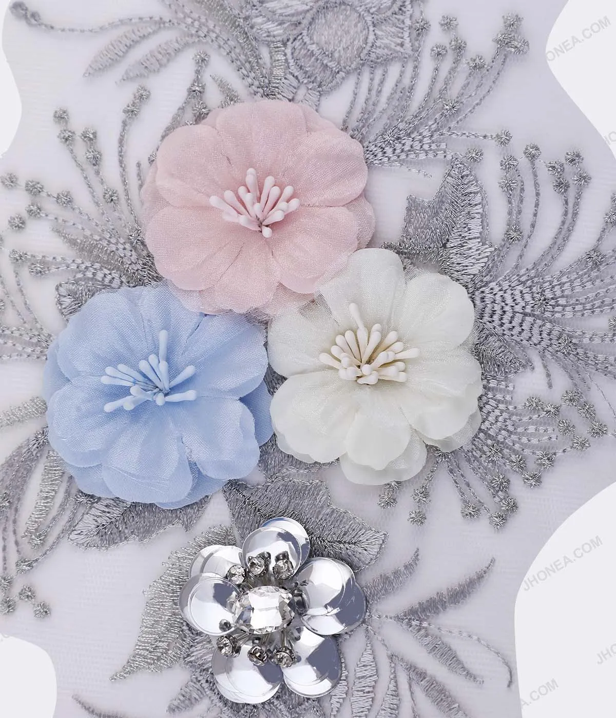 Floral Embroidery Patches for Baby Frocks/Gowns