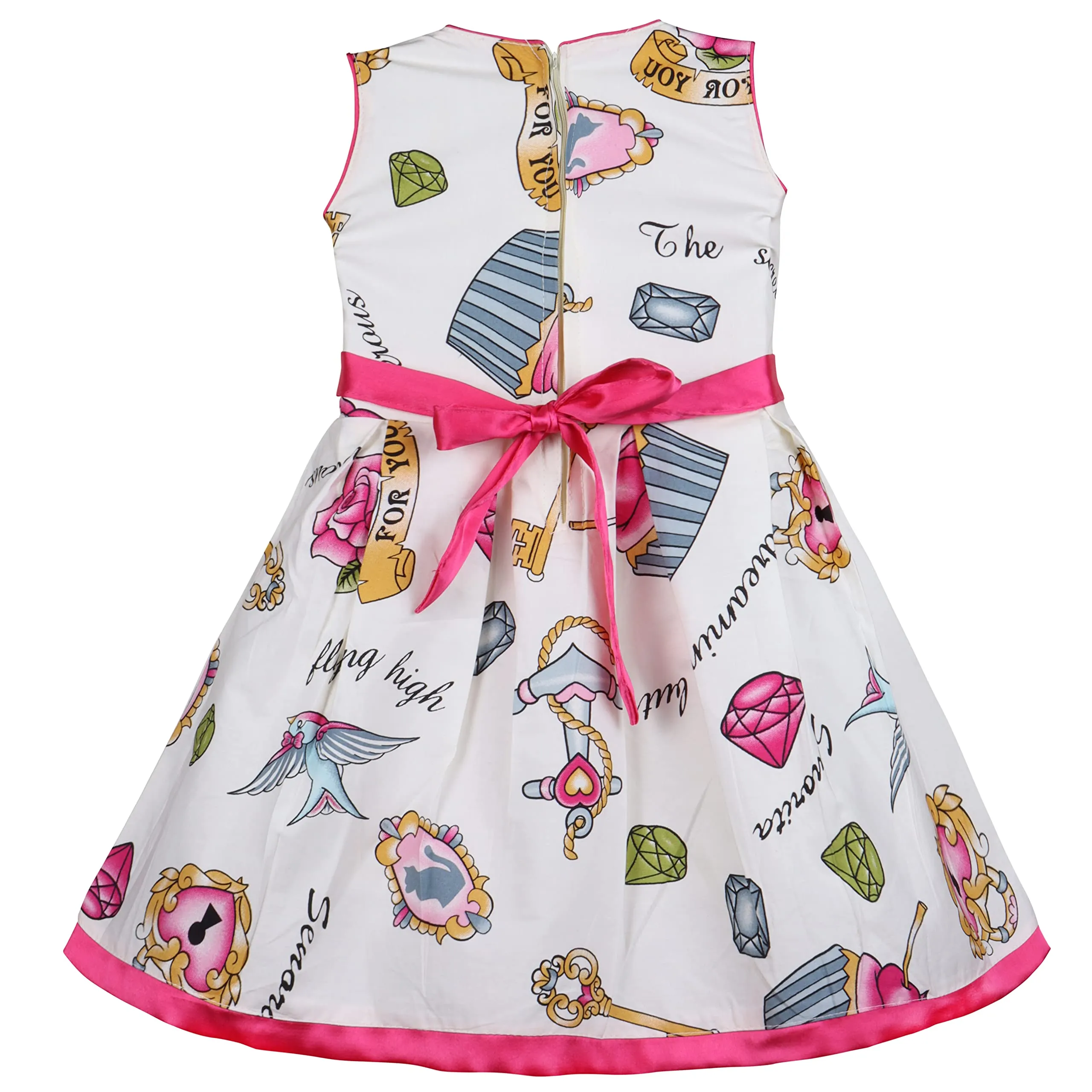 Girls A-line Floral Printed dress