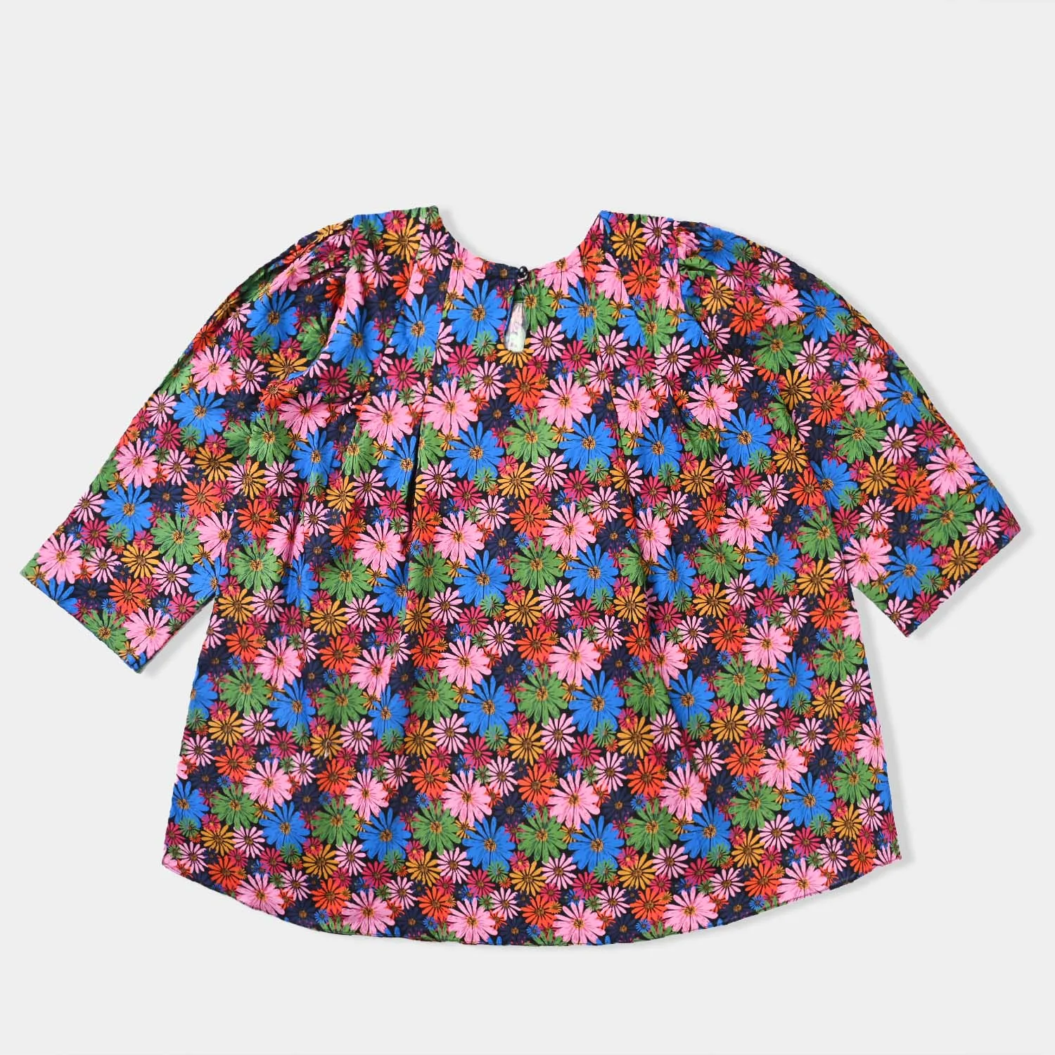 Girls Cotton Poplin Casual Frock Diva-Multi