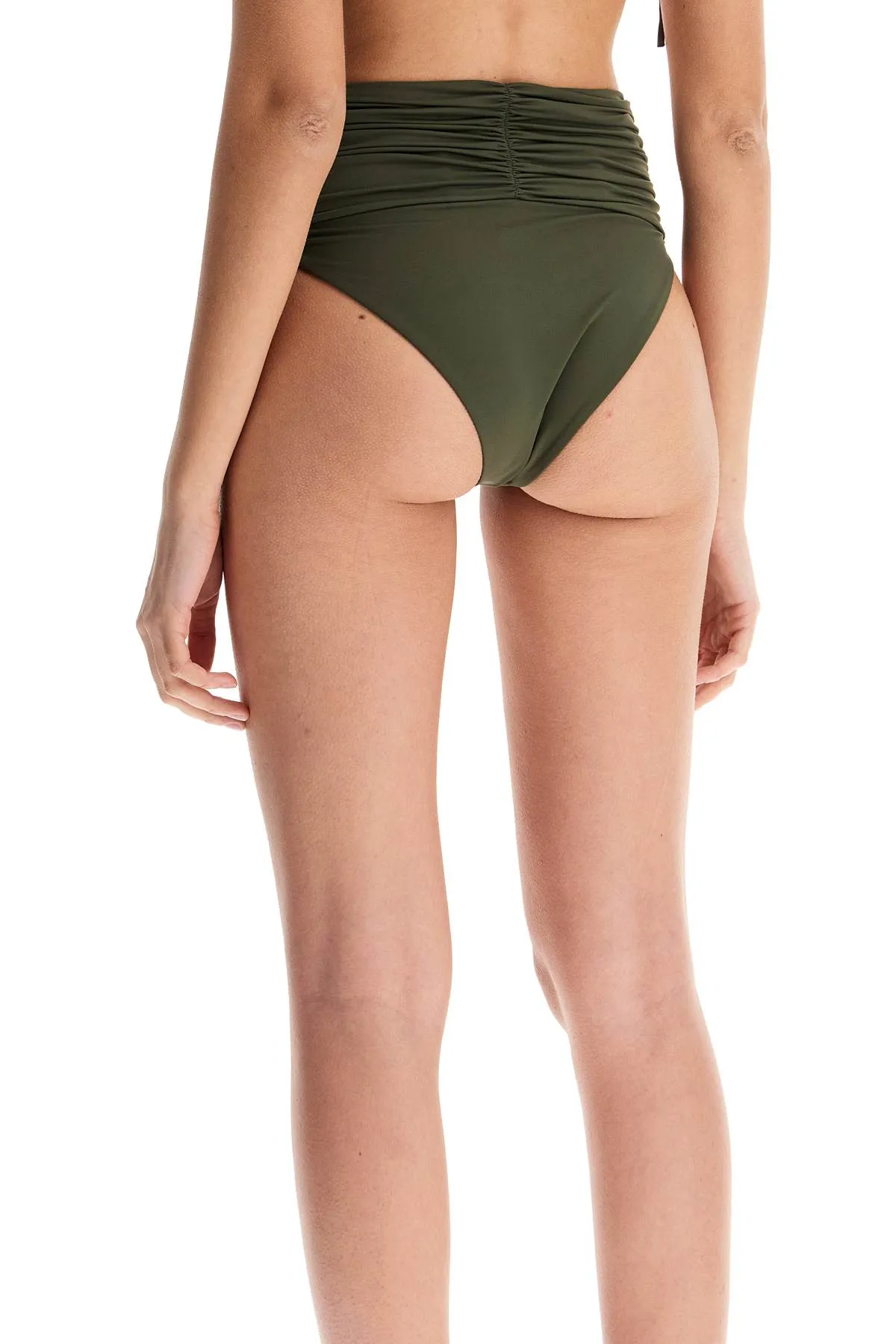 High-Waisted Bikini Bottom with Flower Clip