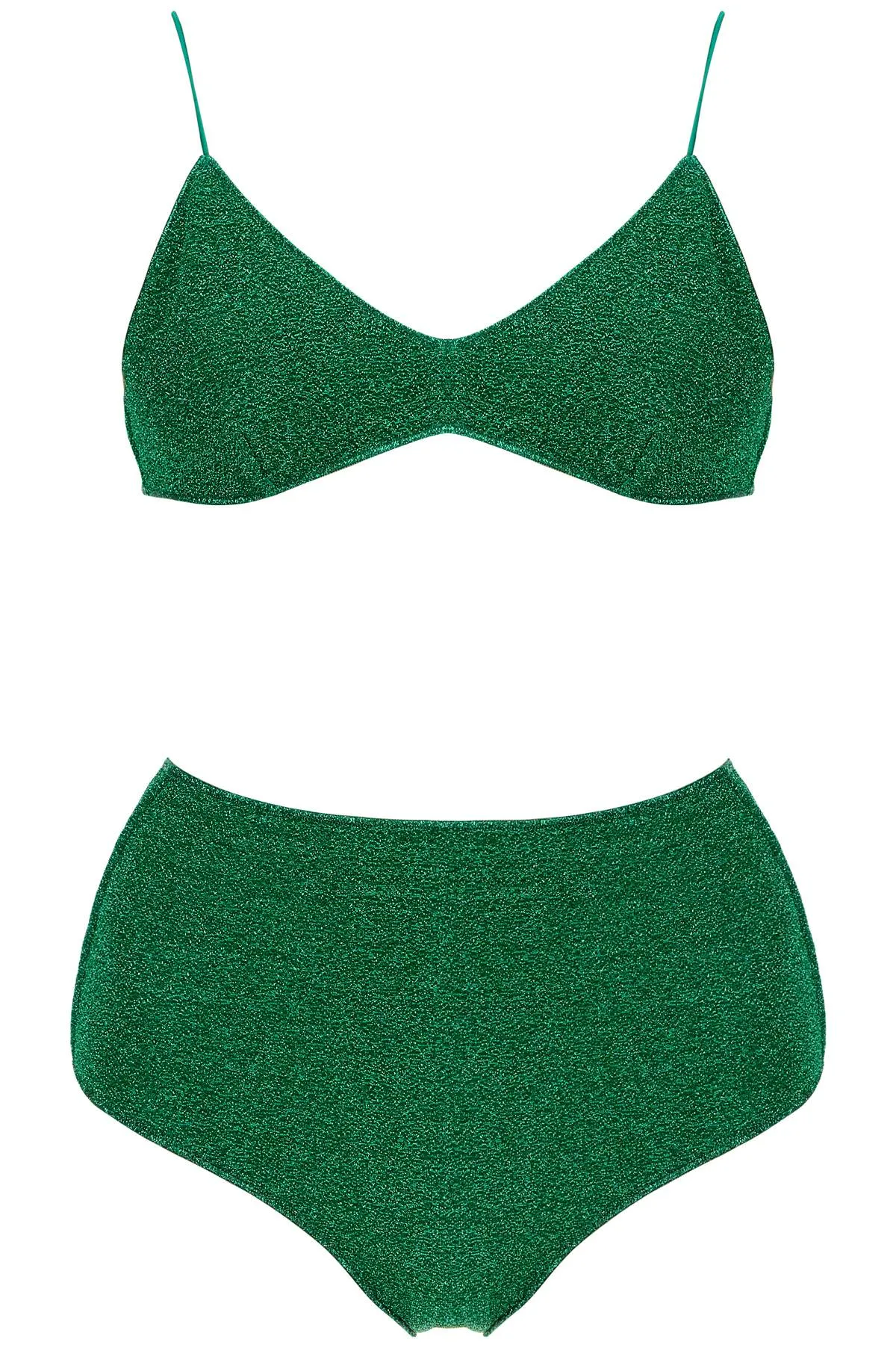 high-waisted lumiã¨re bikini set LMS803 EMERALD GREEN