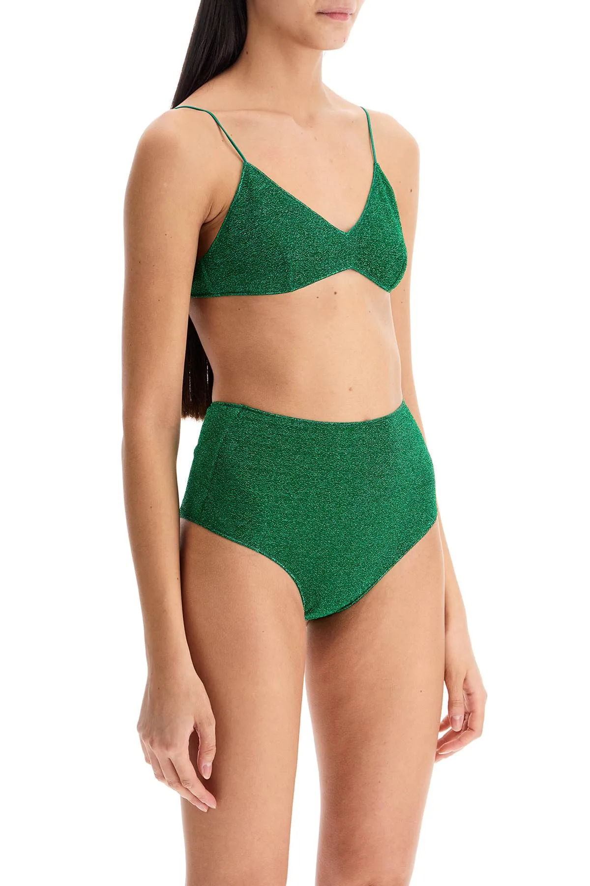 high-waisted lumiã¨re bikini set LMS803 EMERALD GREEN
