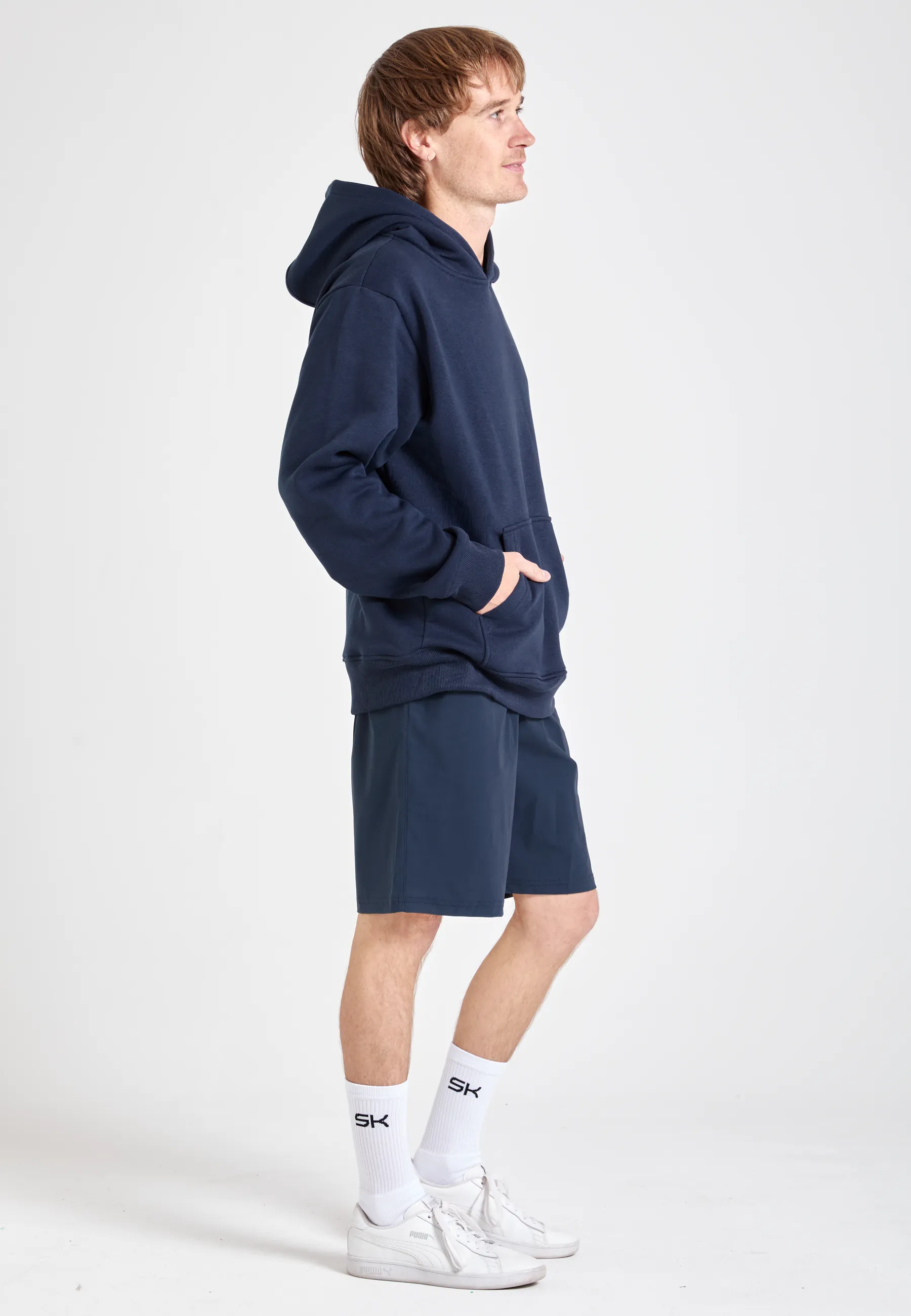 Hoodie unisex, navy blau